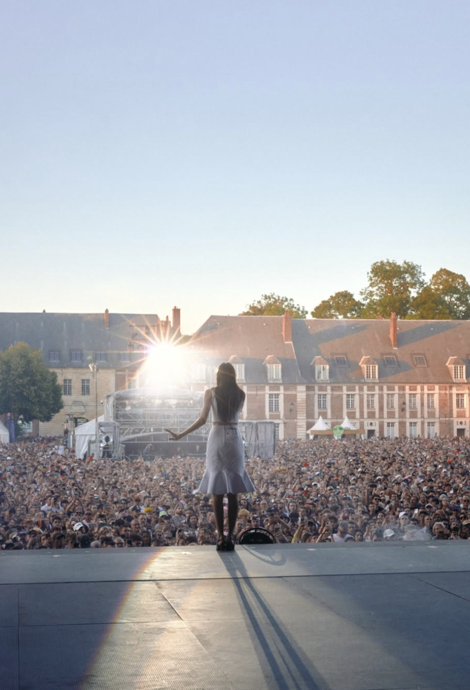 On stage