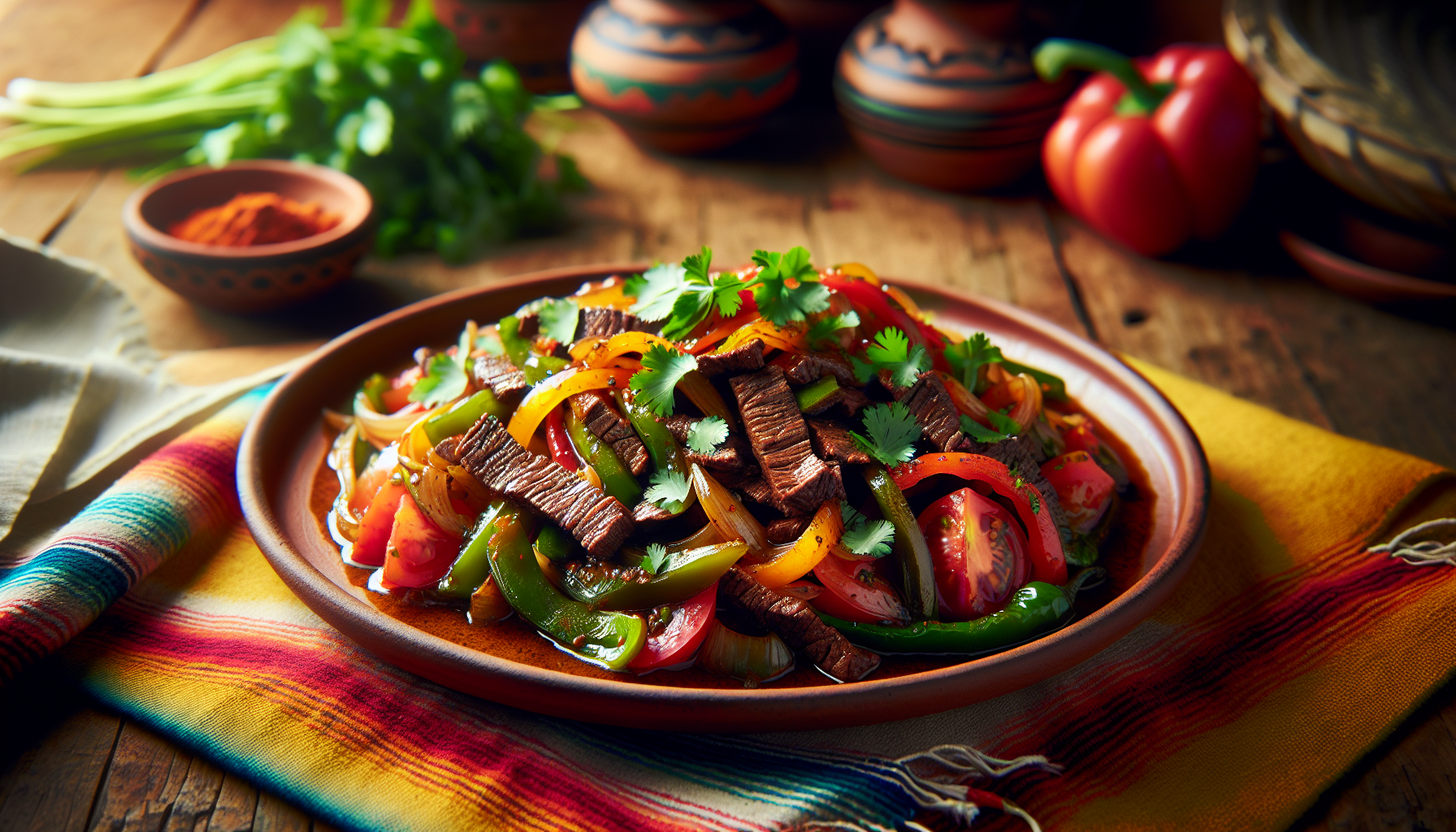 Sauté de bœuf à la mexicaine