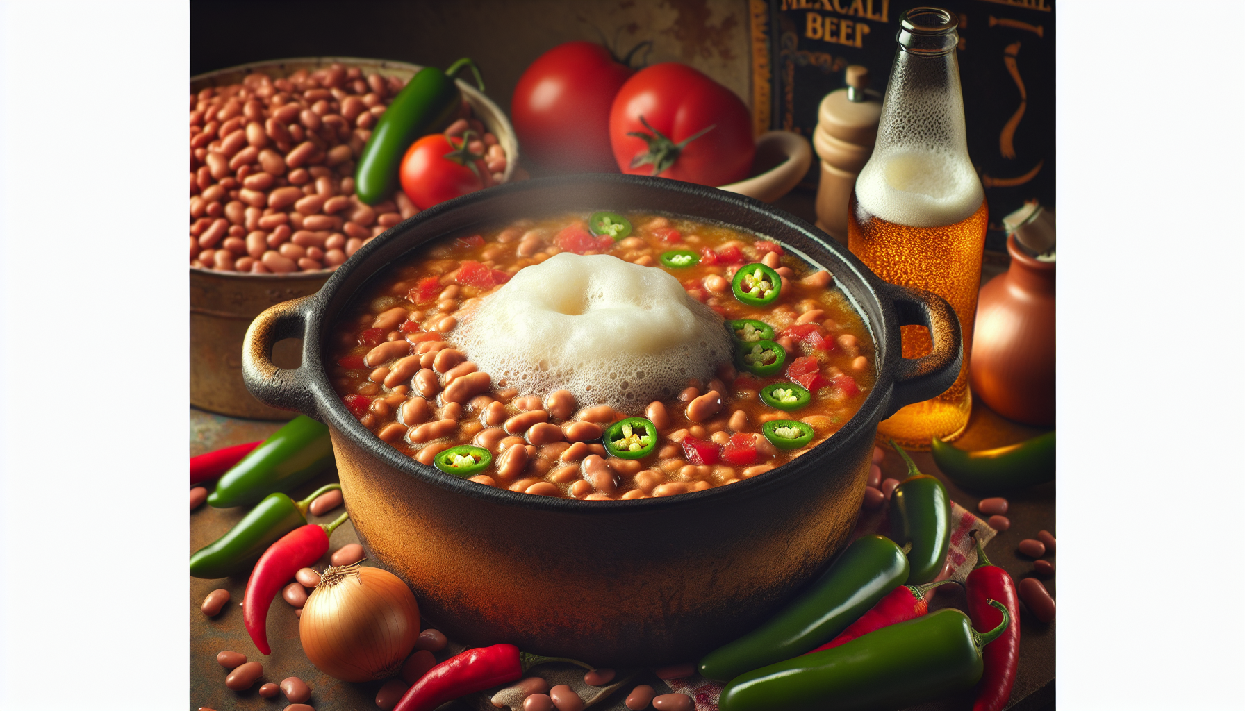 Haricots mexicains à la bière
