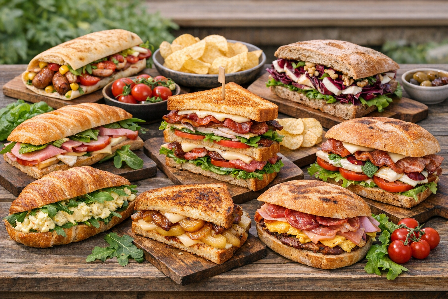Des sandwichs délicieux pour tous les goûts