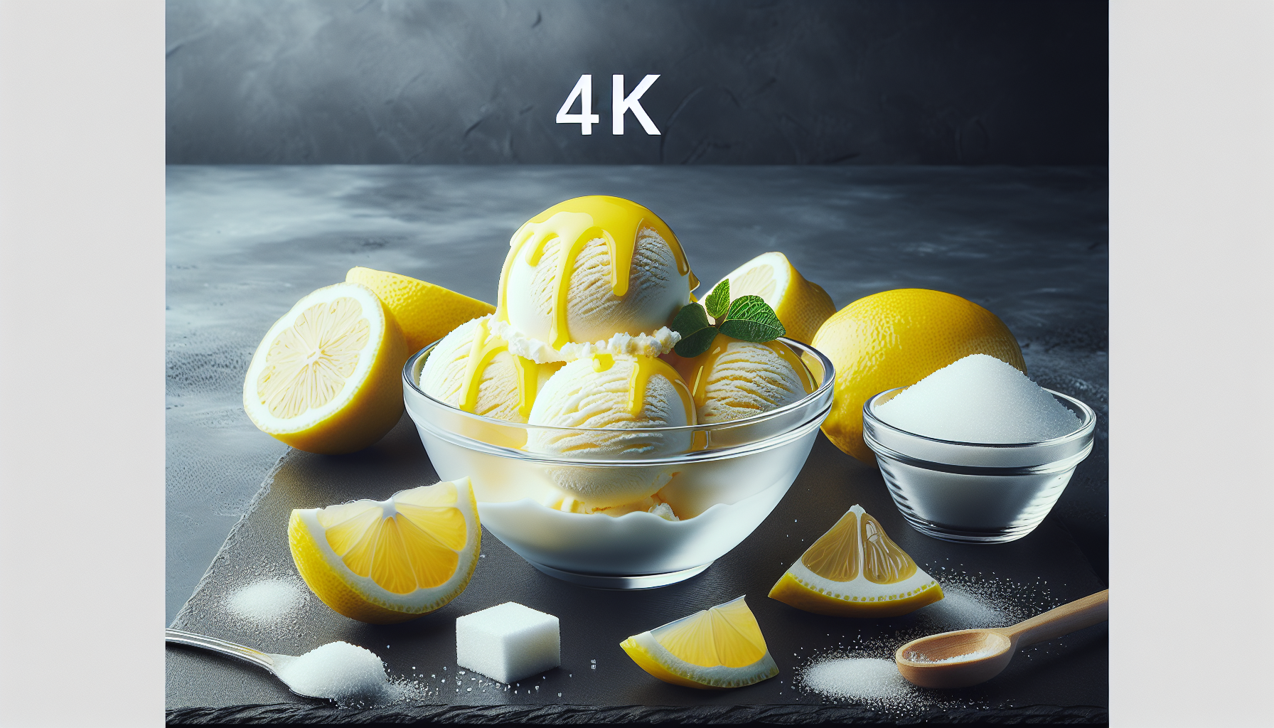 Crème glacé au citron