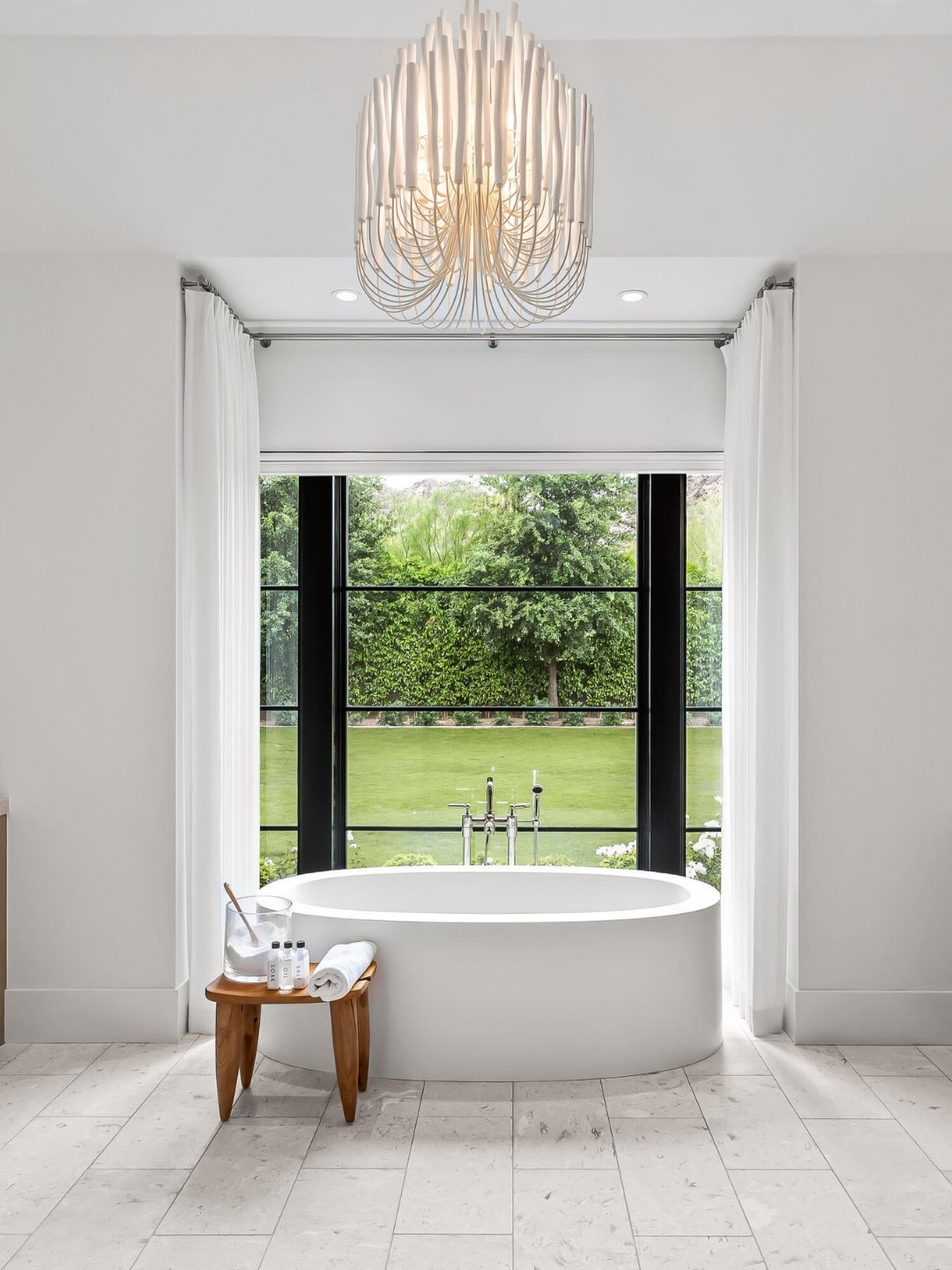 The master bathroom