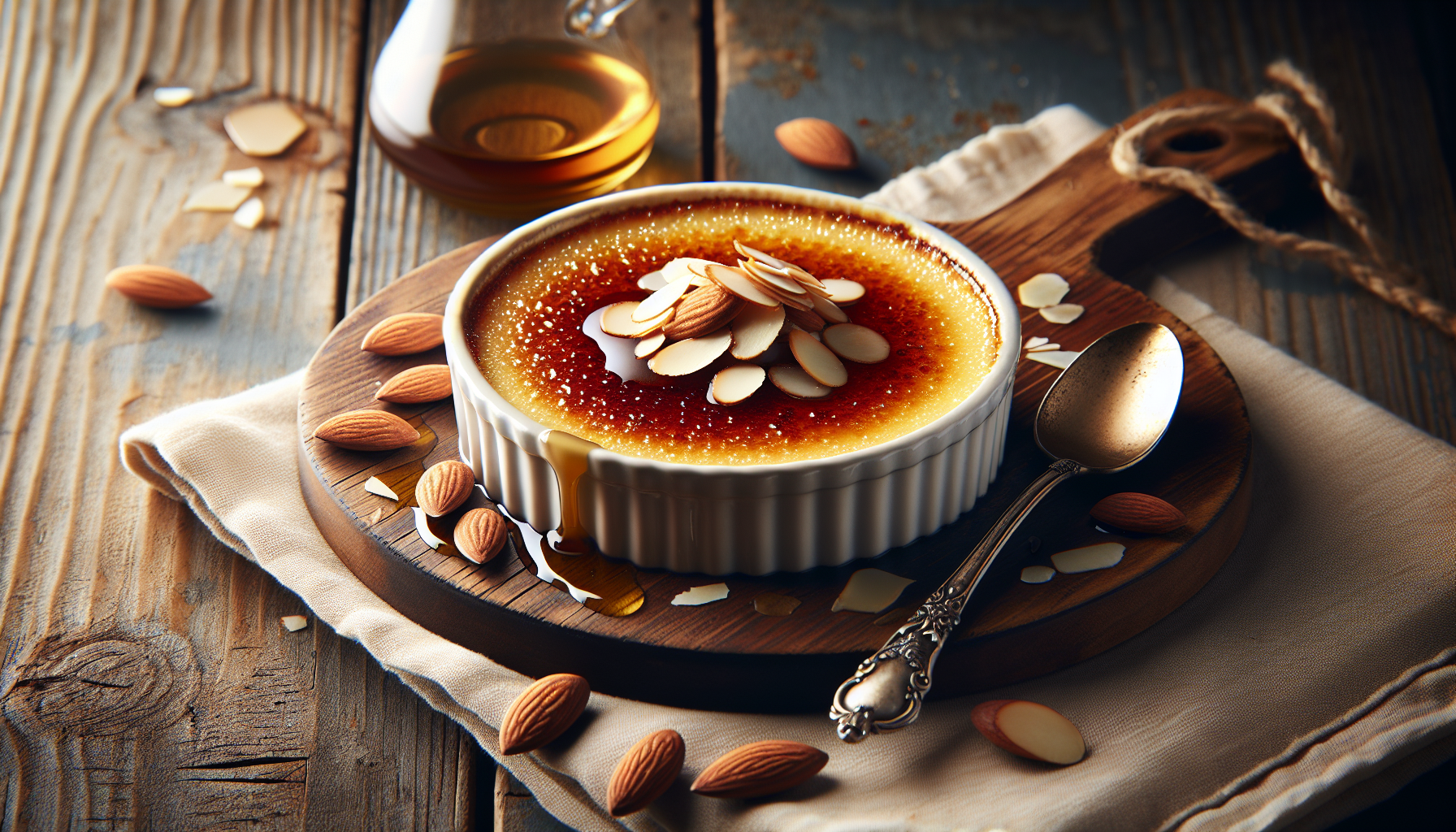 Crème brûlée érable et amande