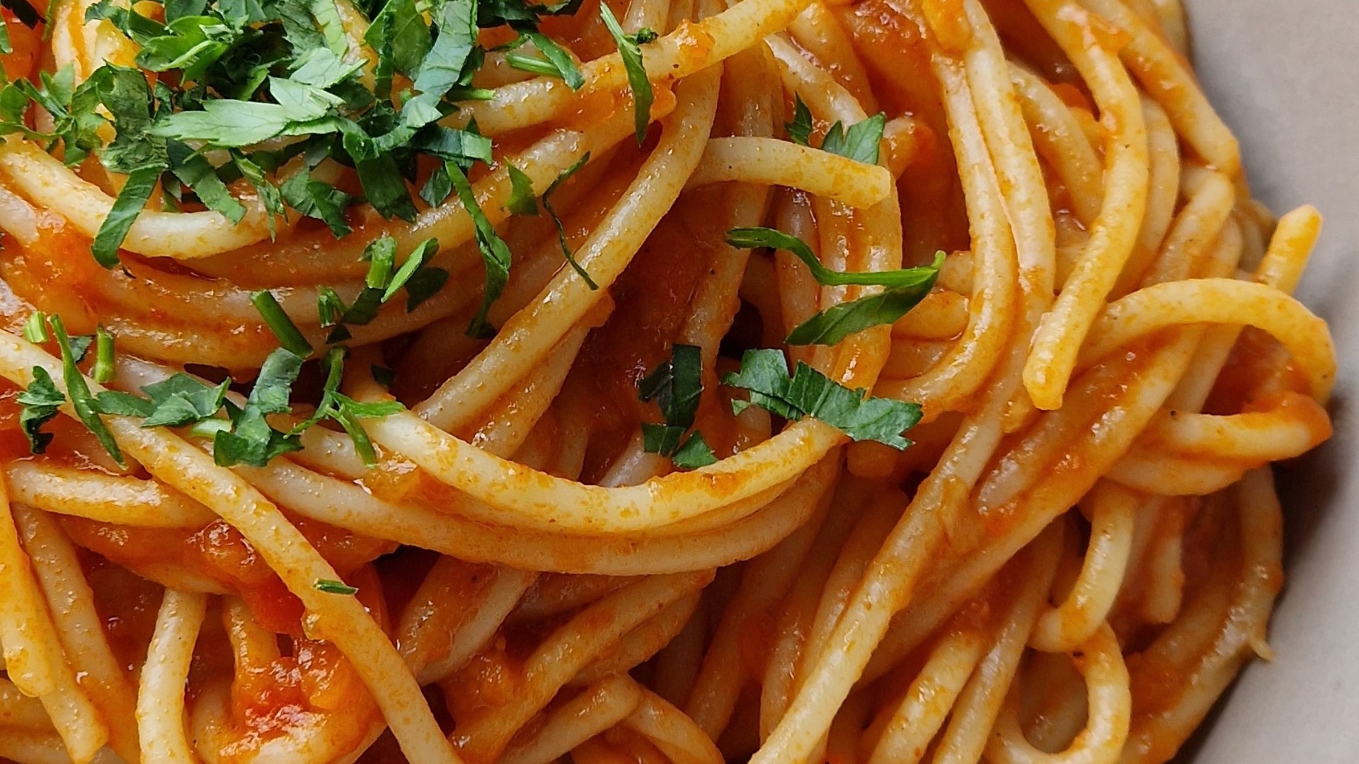 3. Spaghettis à la sauce tomate