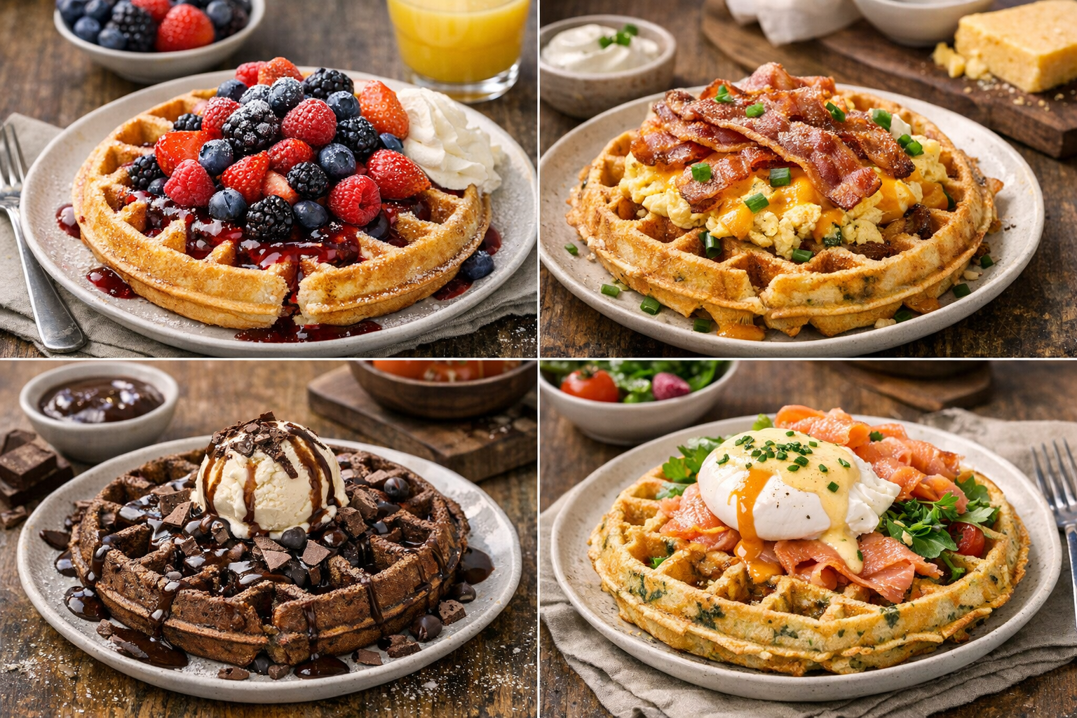 Découvrez nos délicieuses recettes de gaufres