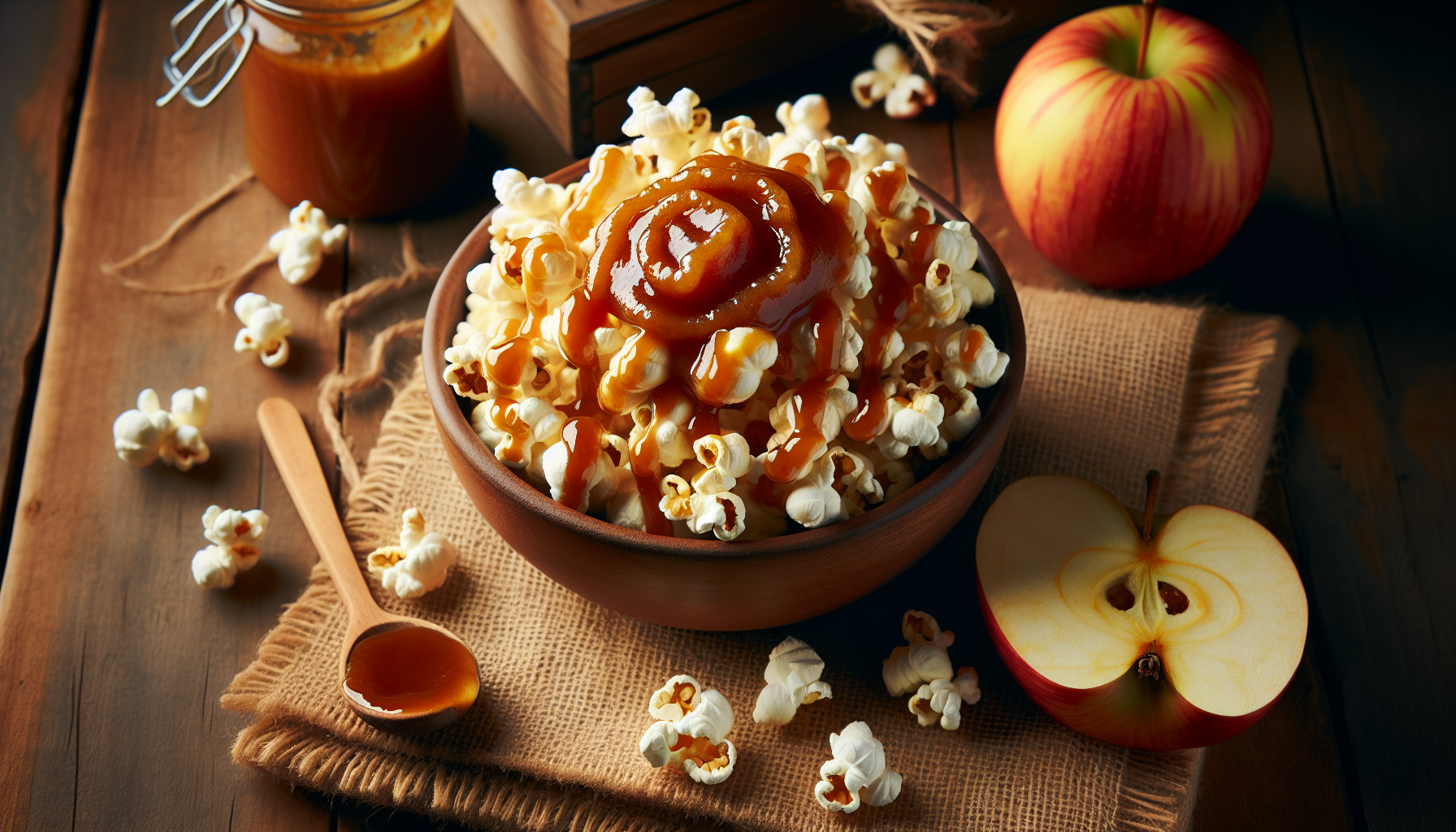 Popcorn au beurre de pomme