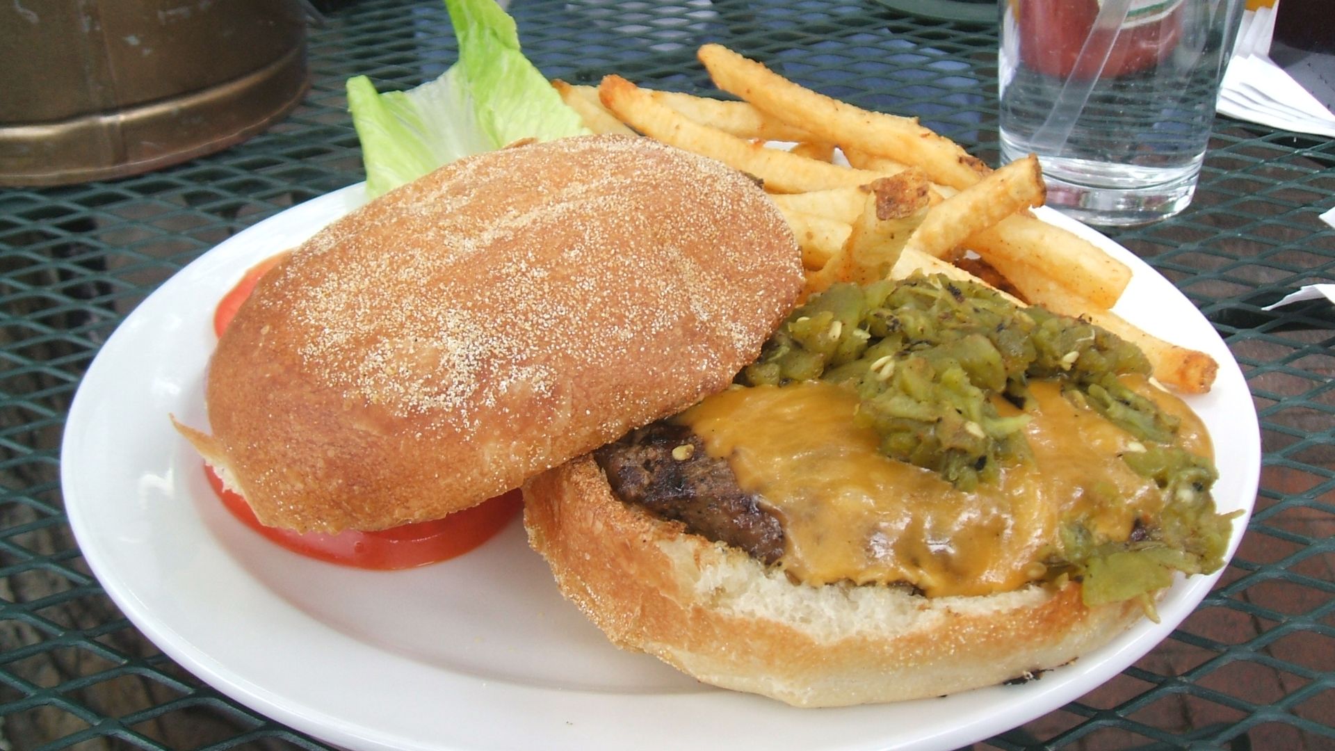 1. Cheeseburgers au piment vert du Nouveau-Mexique