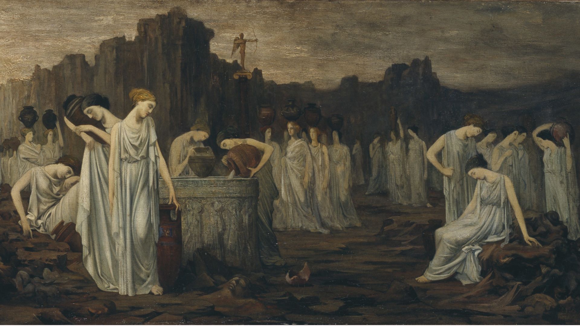 18. Les Danaïdes se sont jetées sur leurs maris