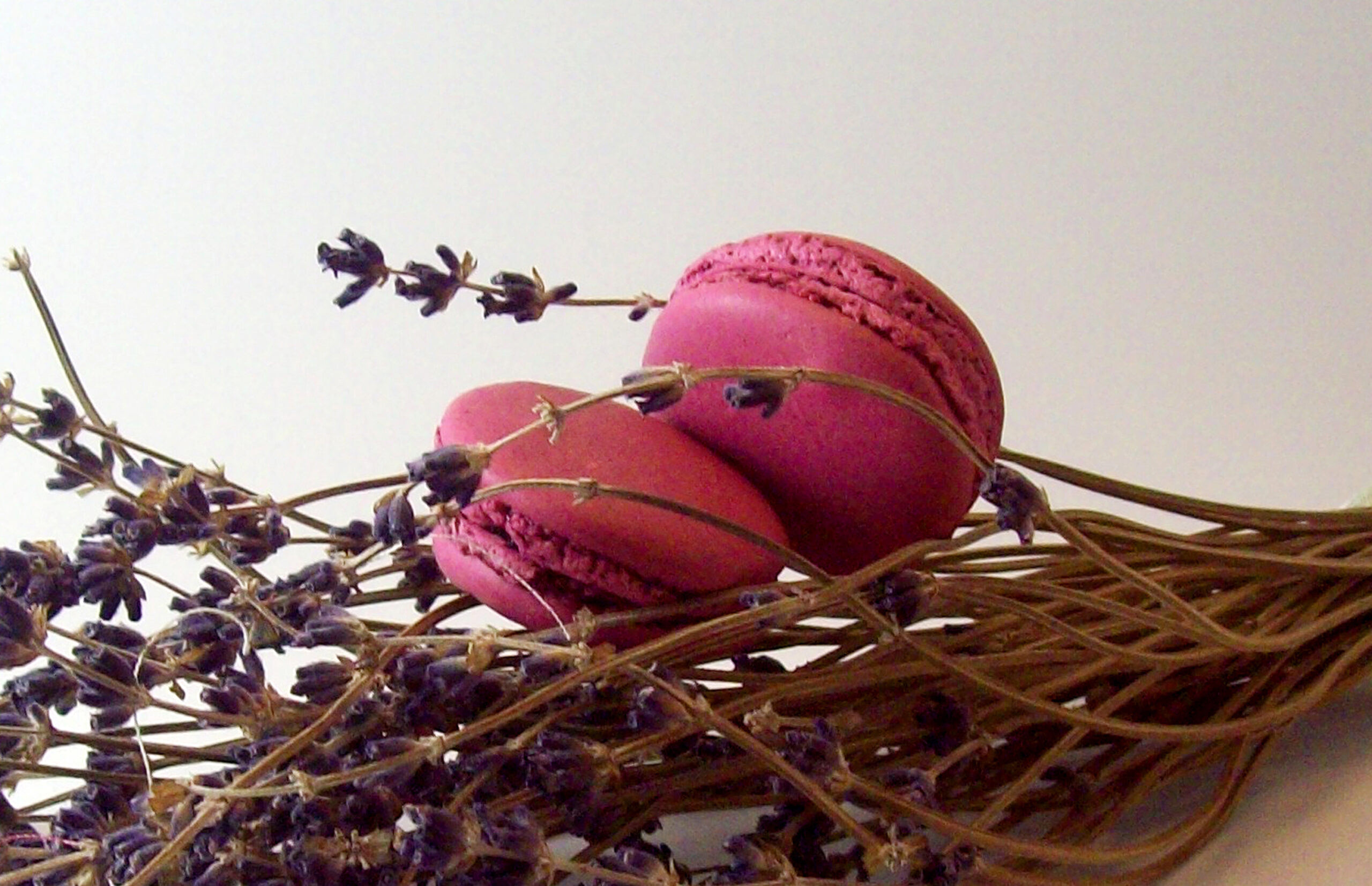 Macaron framboise et lavande