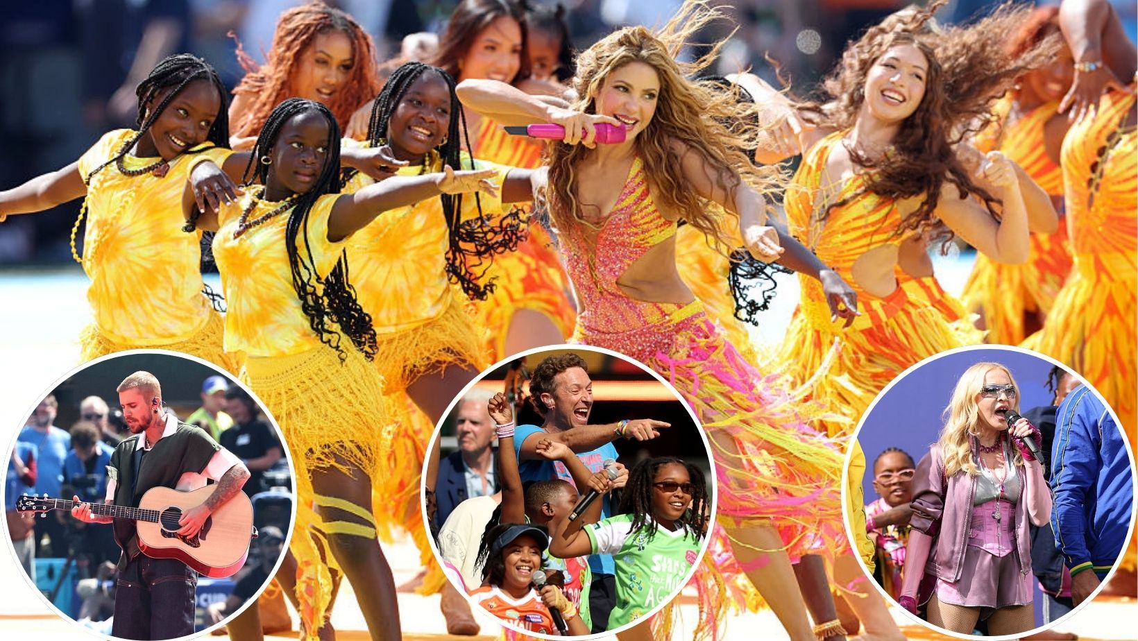 Shakira, Justin Bieber, and More: The World Cup Show in Pictures