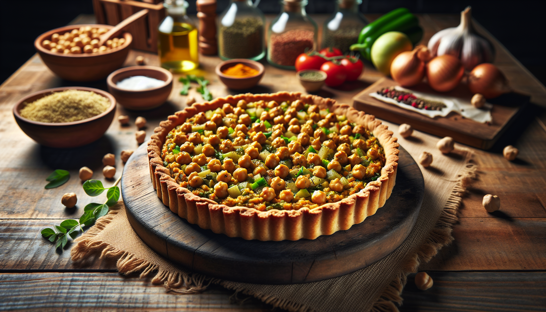 Tarte de pois chiches