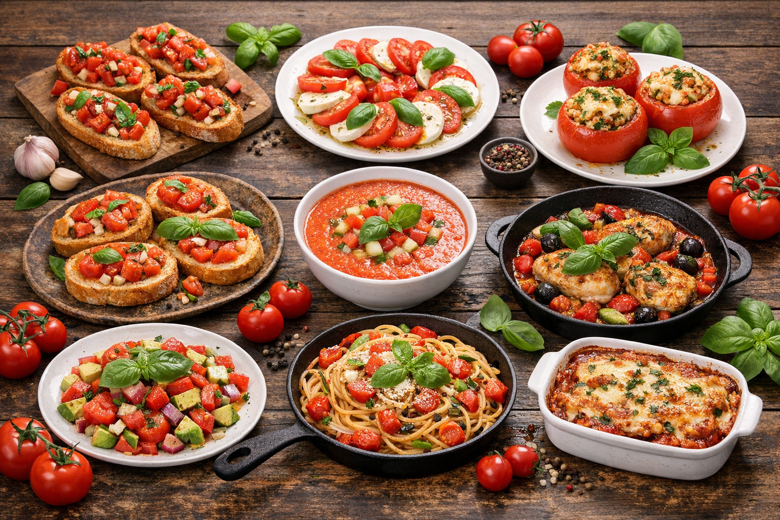 Découvrez ces recettes délicieuses à base de tomates