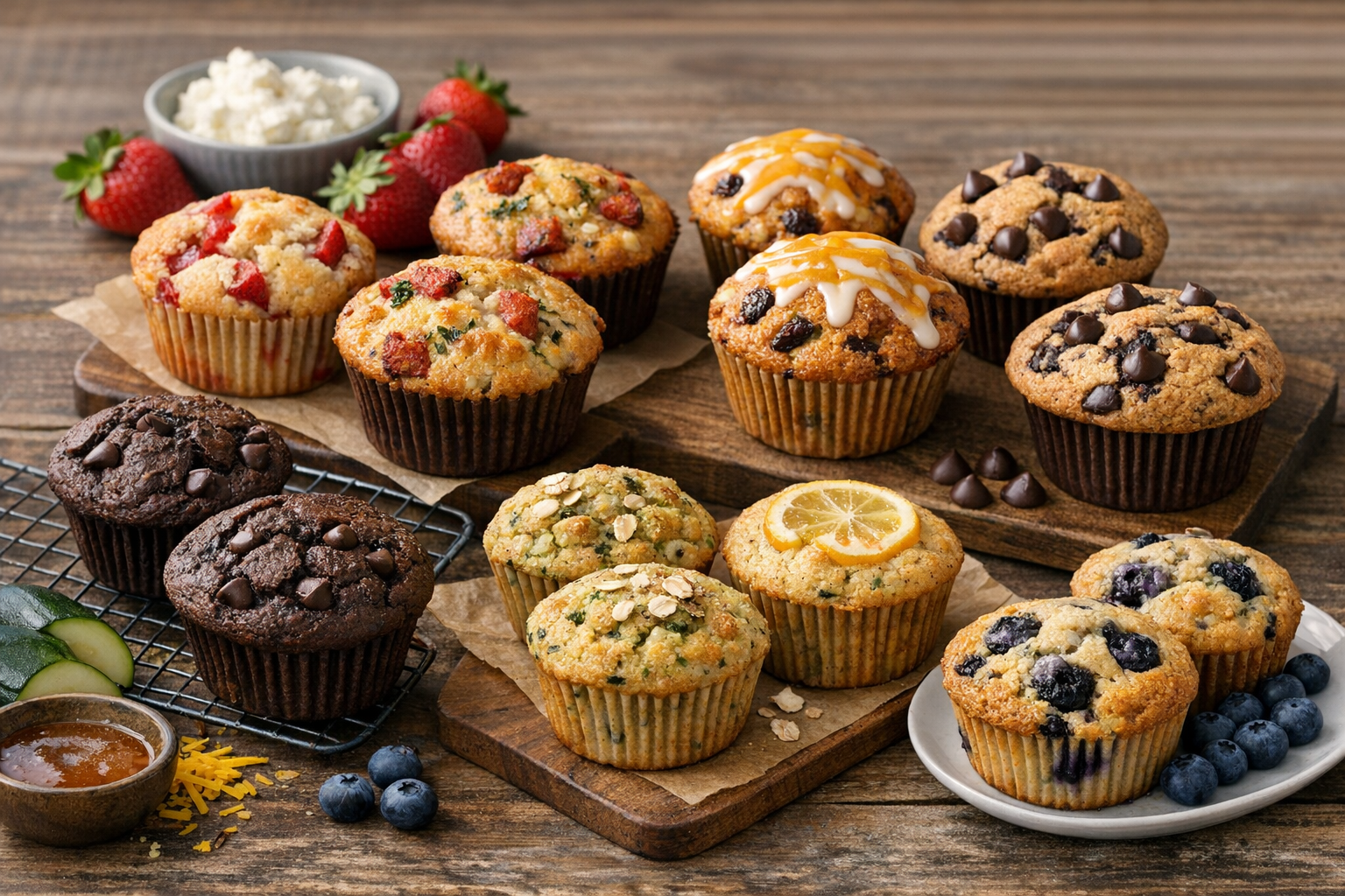 Découvrez ces 8 recettes de muffins irrésistibles