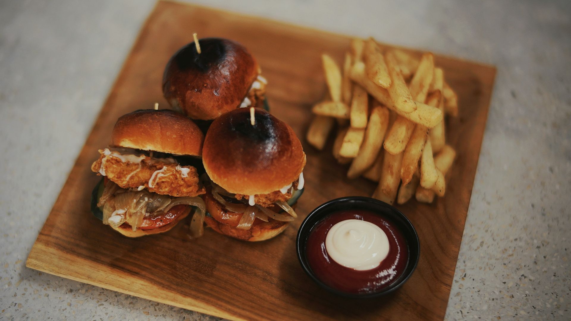 2. Mini-burgers au poulet barbecue