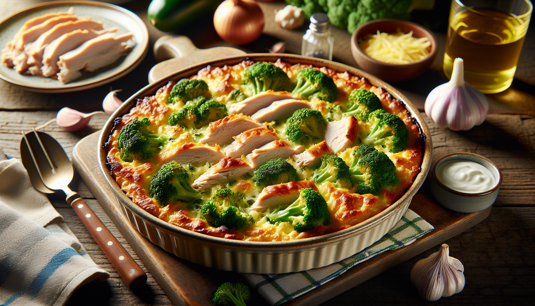 Gratin de dinde et brocoli