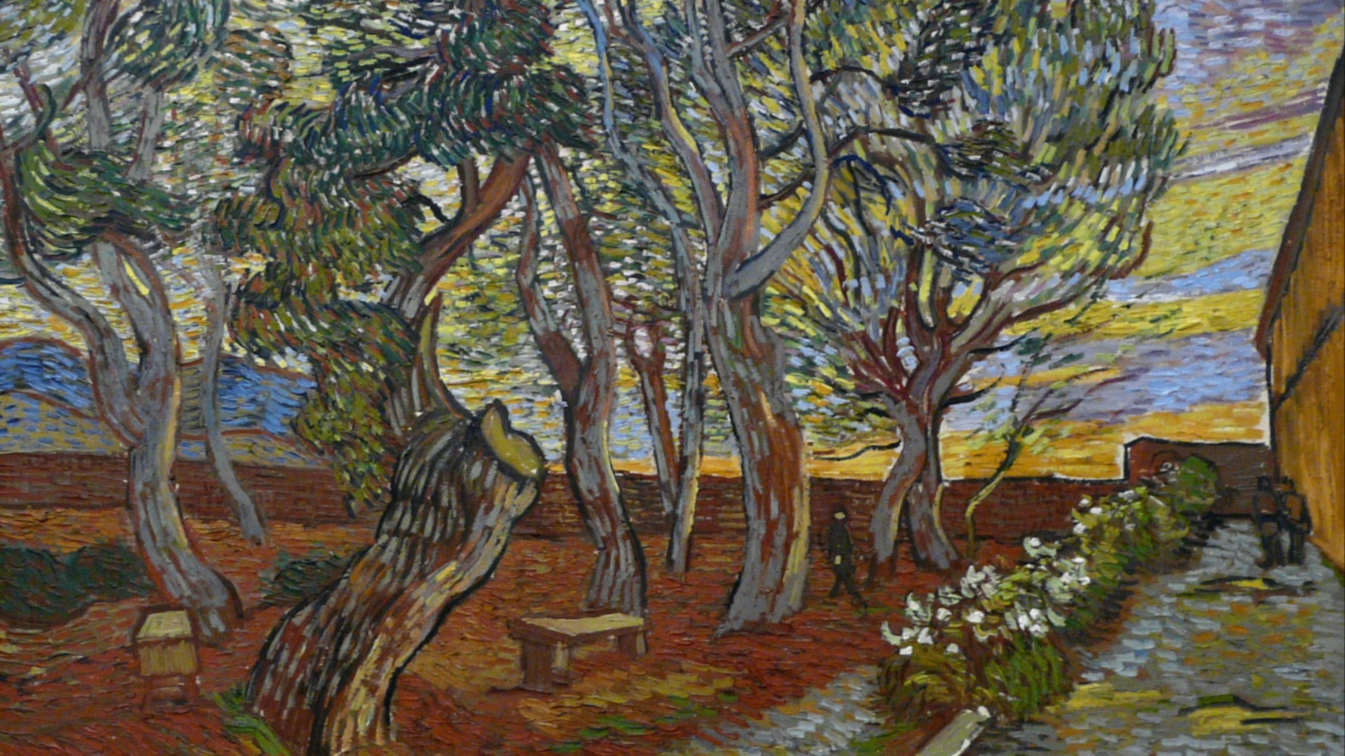17. Le jardin de l'asile, de Vincent van Gogh