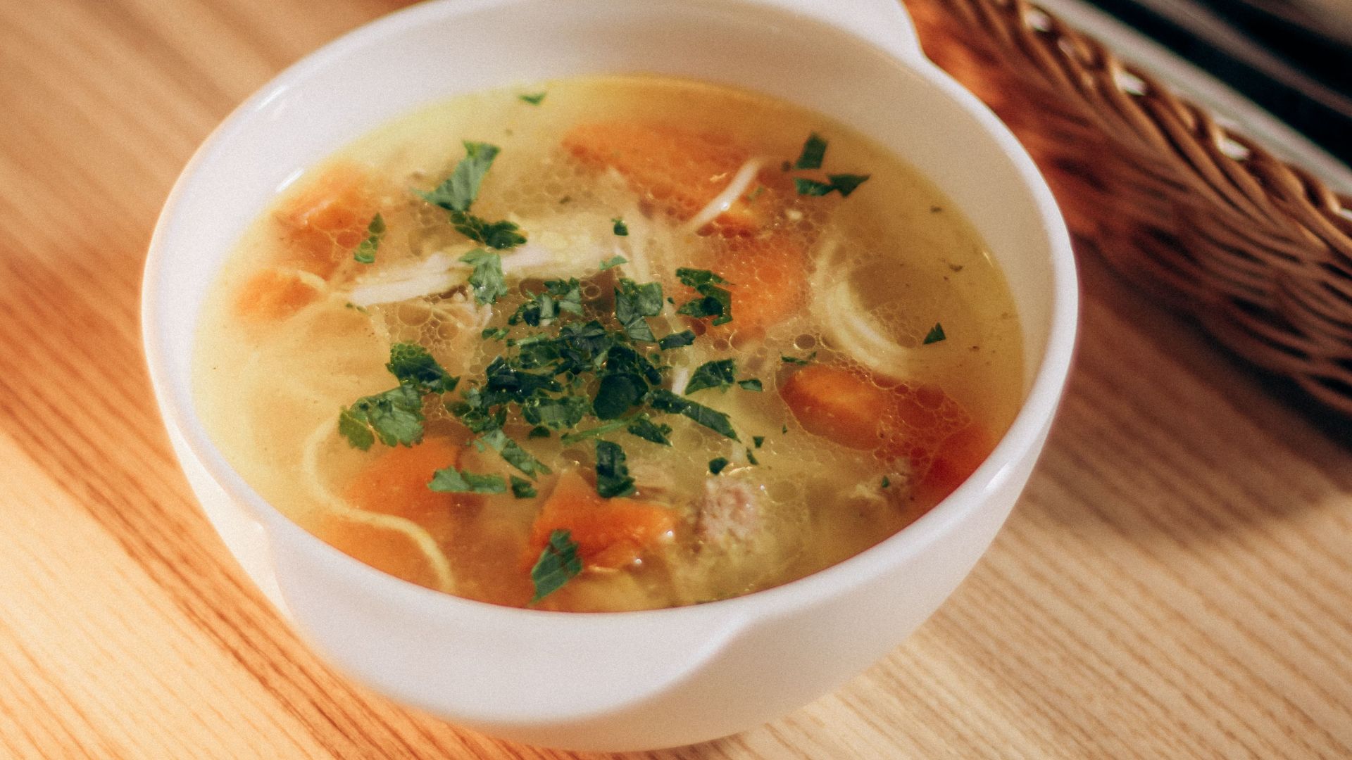 7. Soupe au poulet et aux légumes