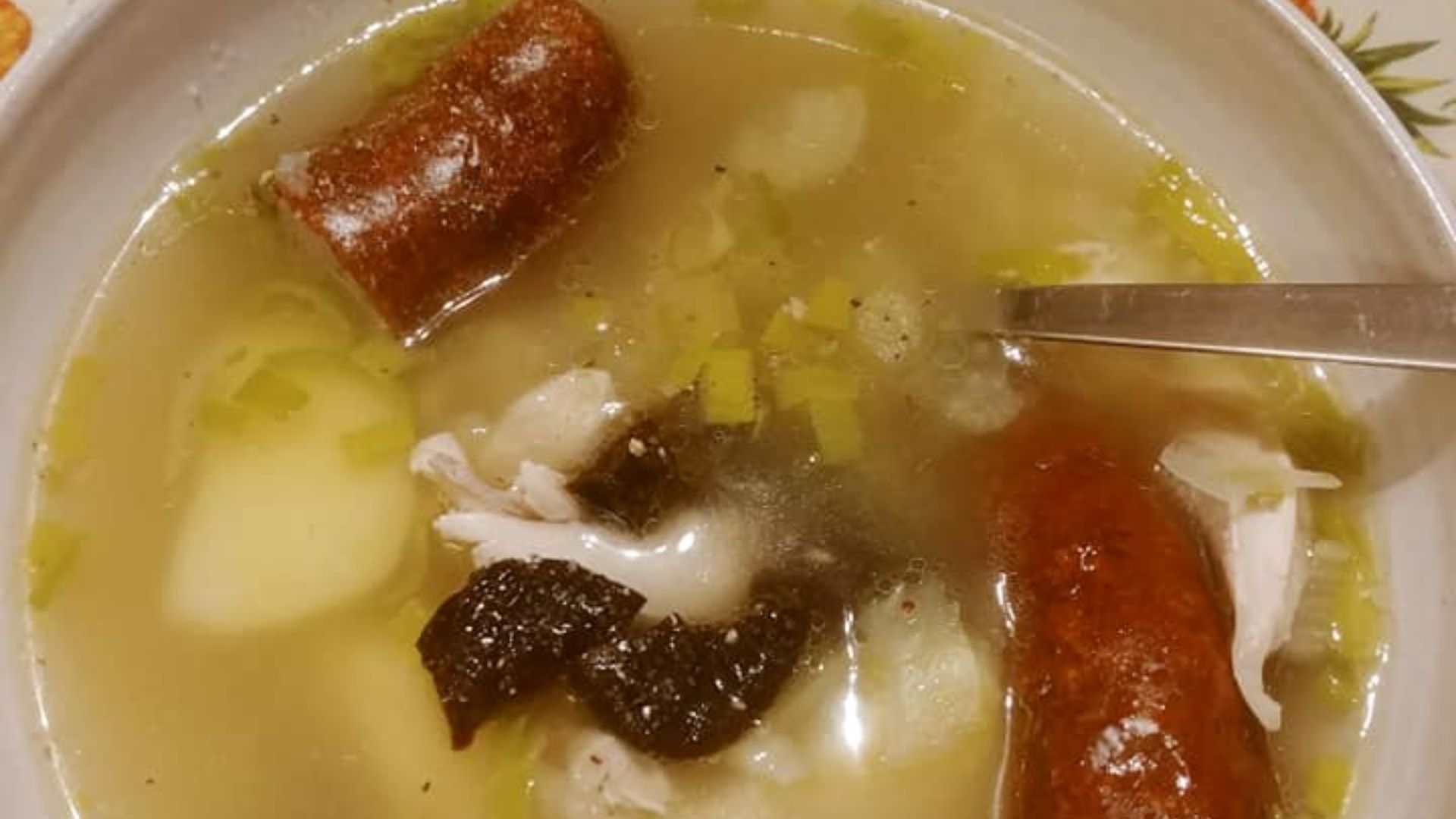 7. Soupe « Cock-A-Leekie »