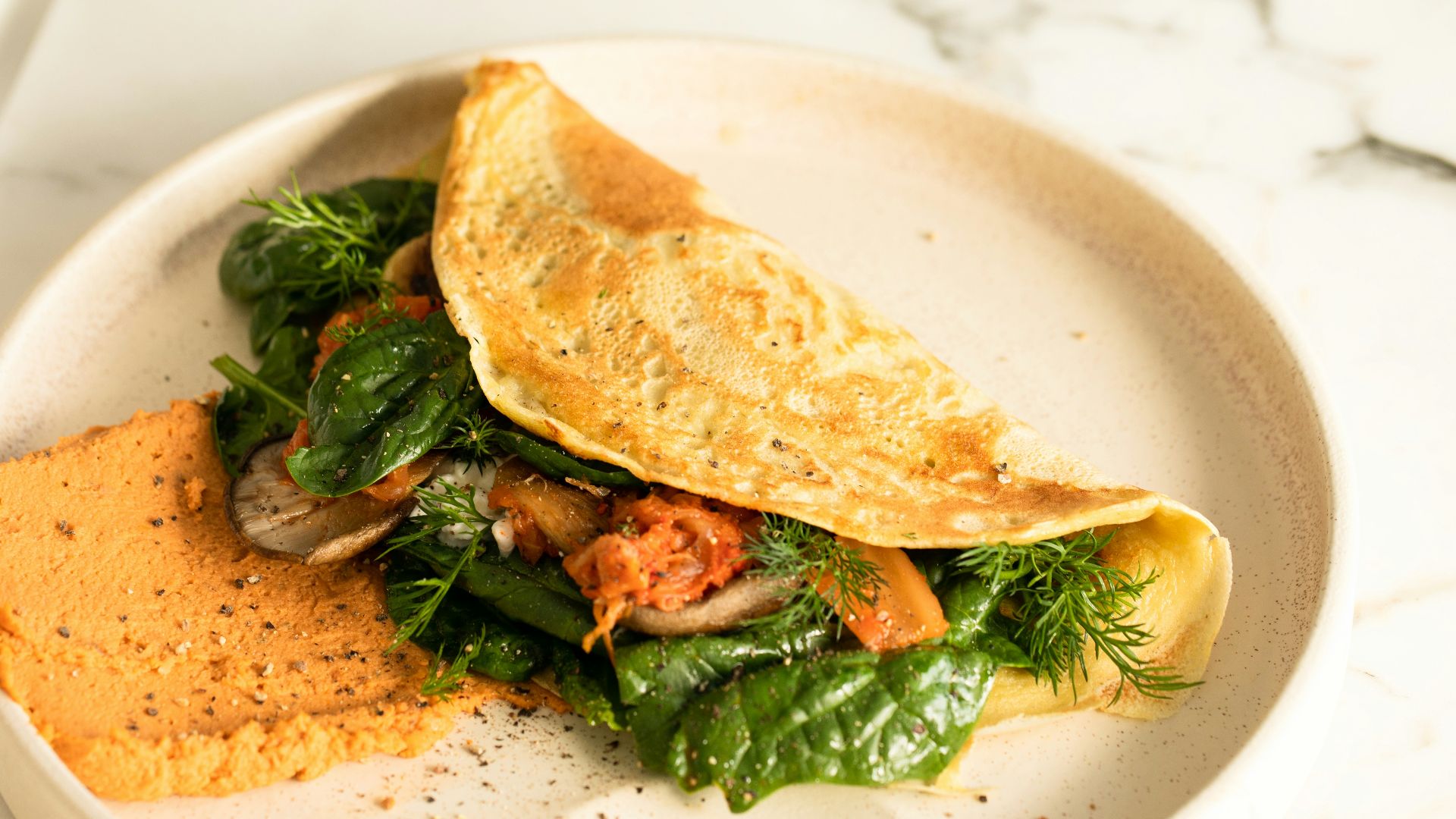 5. Omelette aux légumes et aux blancs d'œufs
