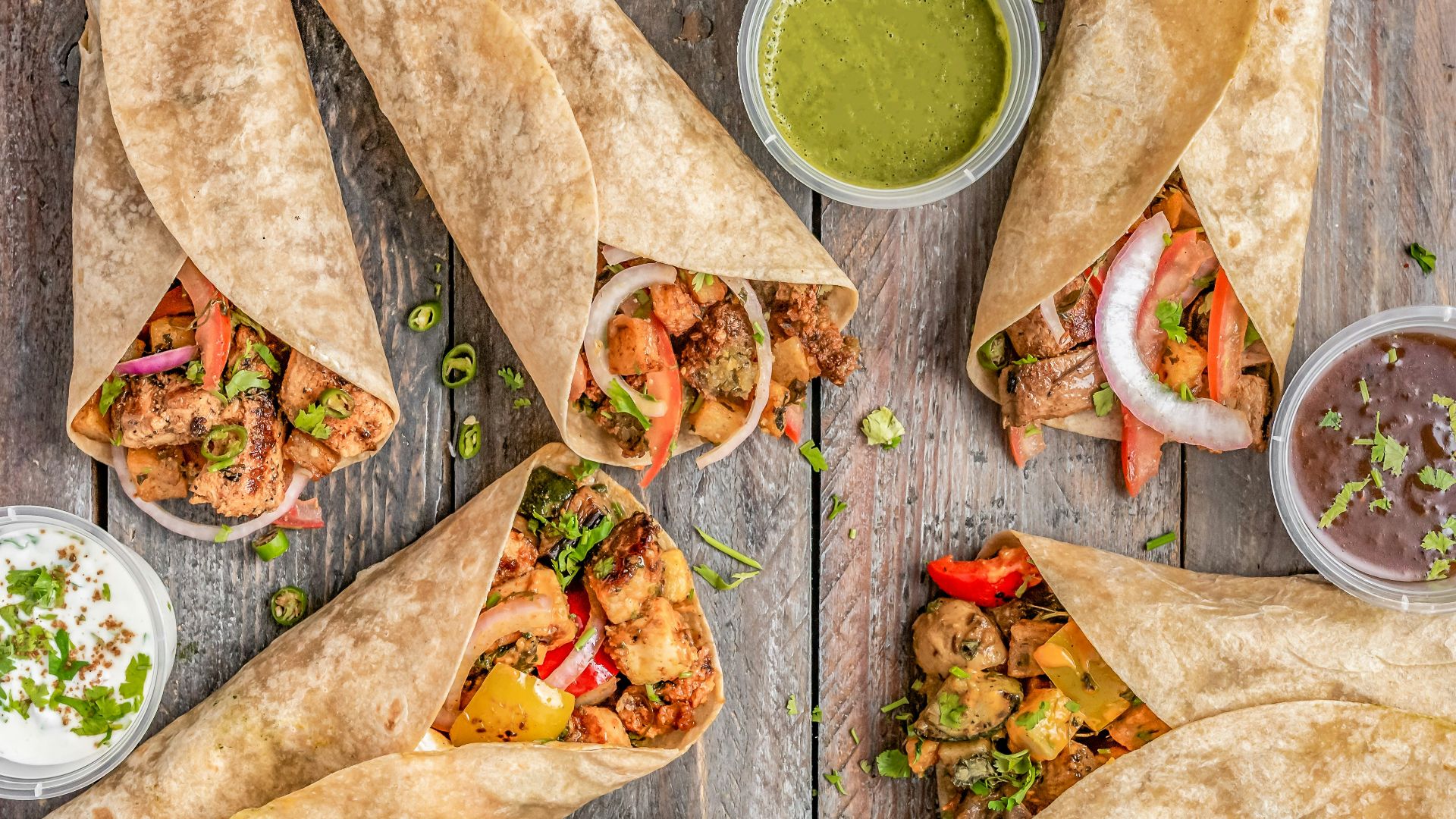 13. Wraps géants au restaurant