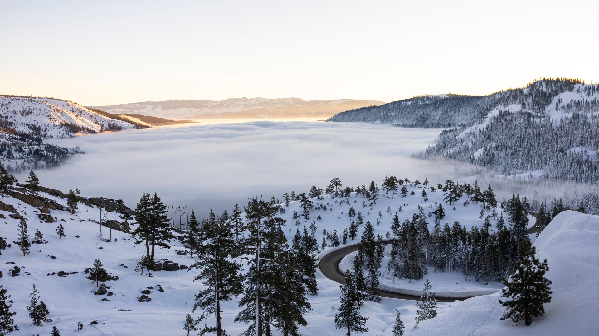 19. La région du col de Donner, en Californie