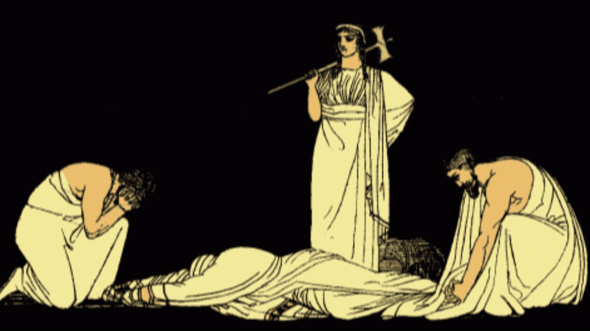 9. Agamemnon a offert Iphigénie en sacrifice