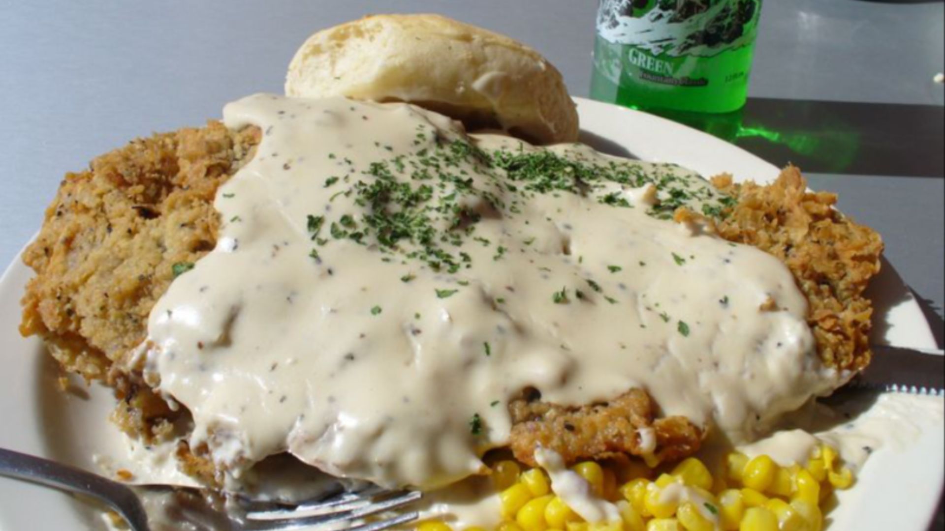 5. Steak de poulet pané