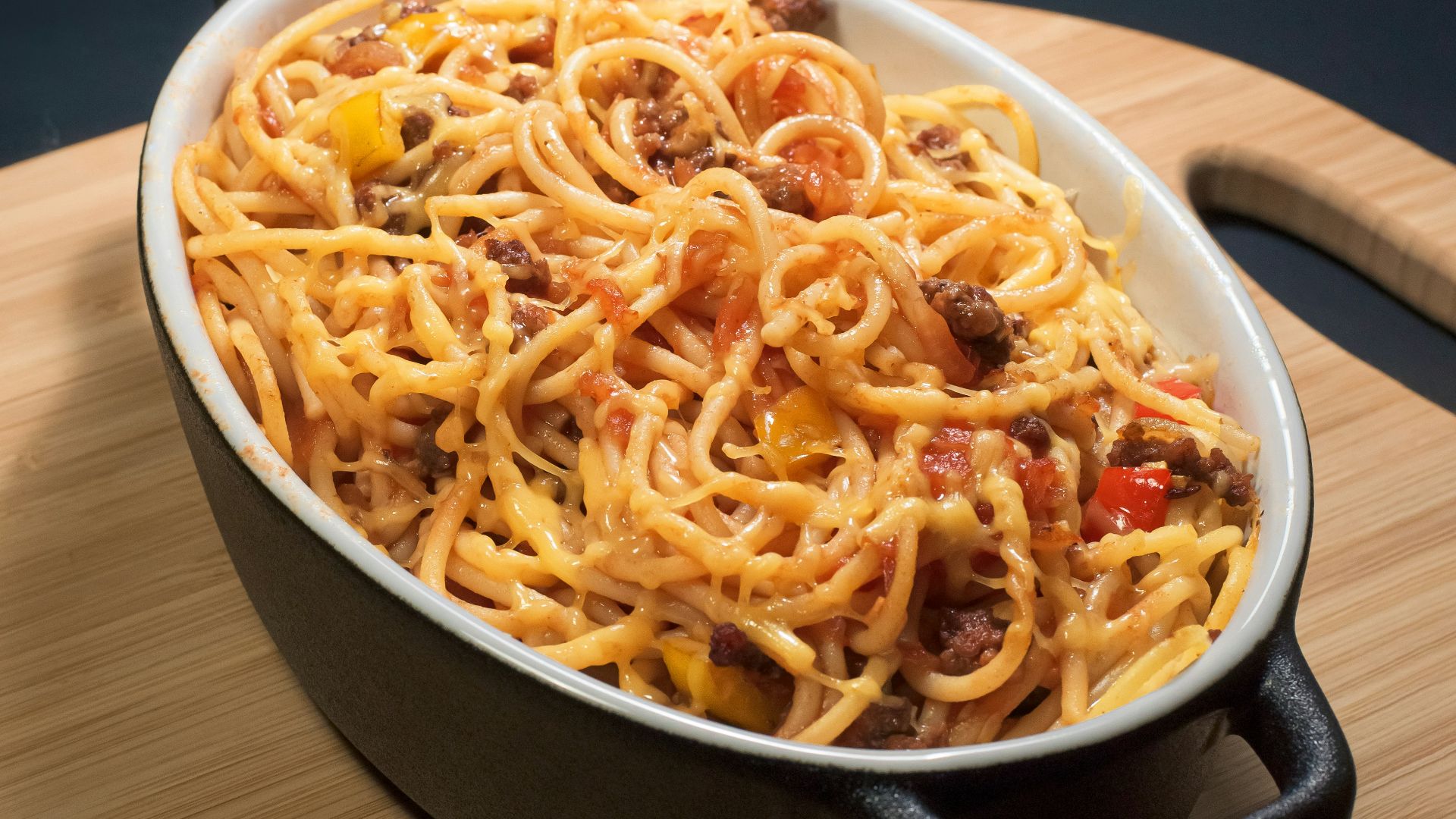 12. Spaghettis au four