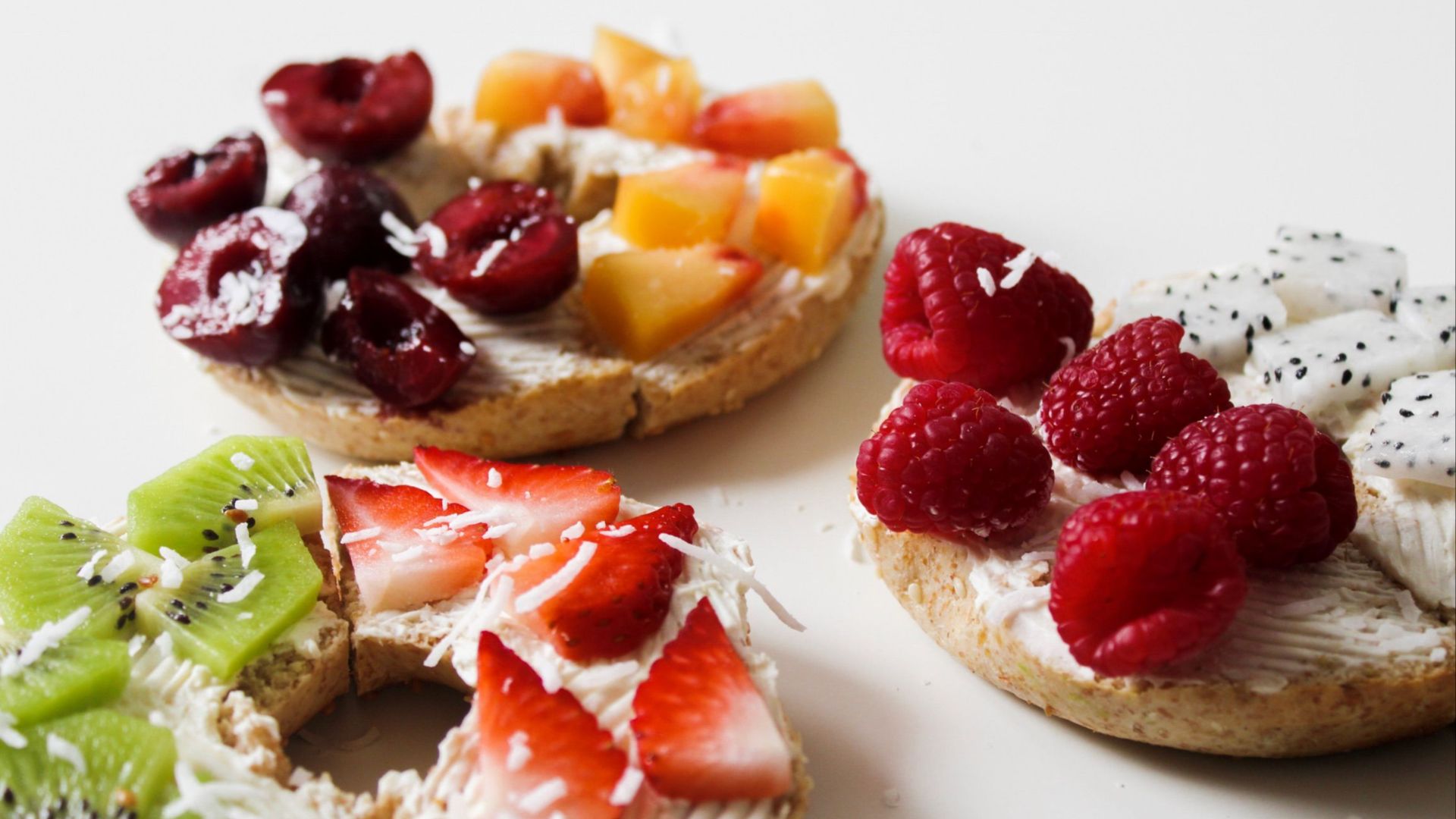 9. Galettes de riz au fromage frais allégé et aux fruits