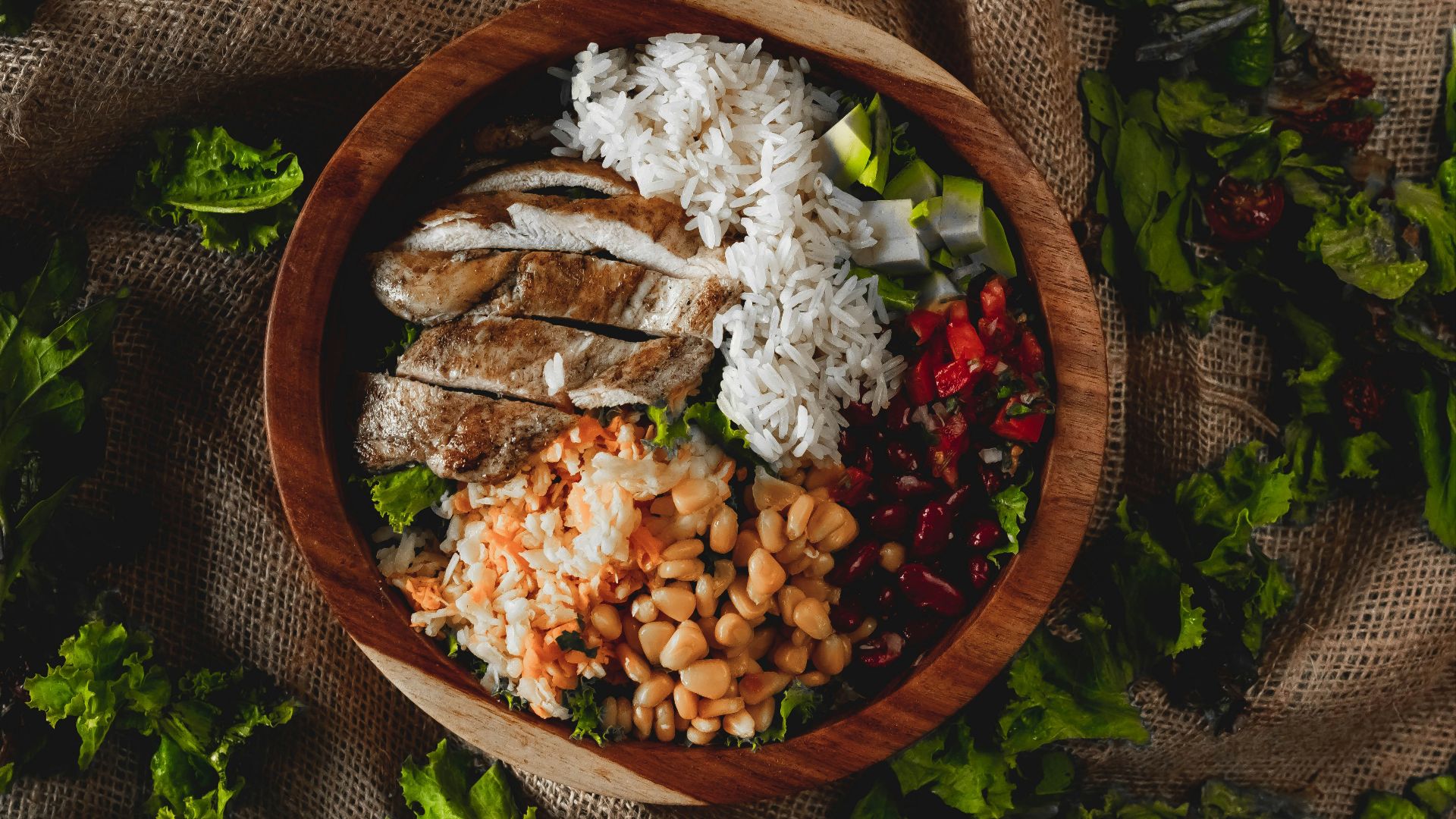 7. Bols de shawarma au poulet