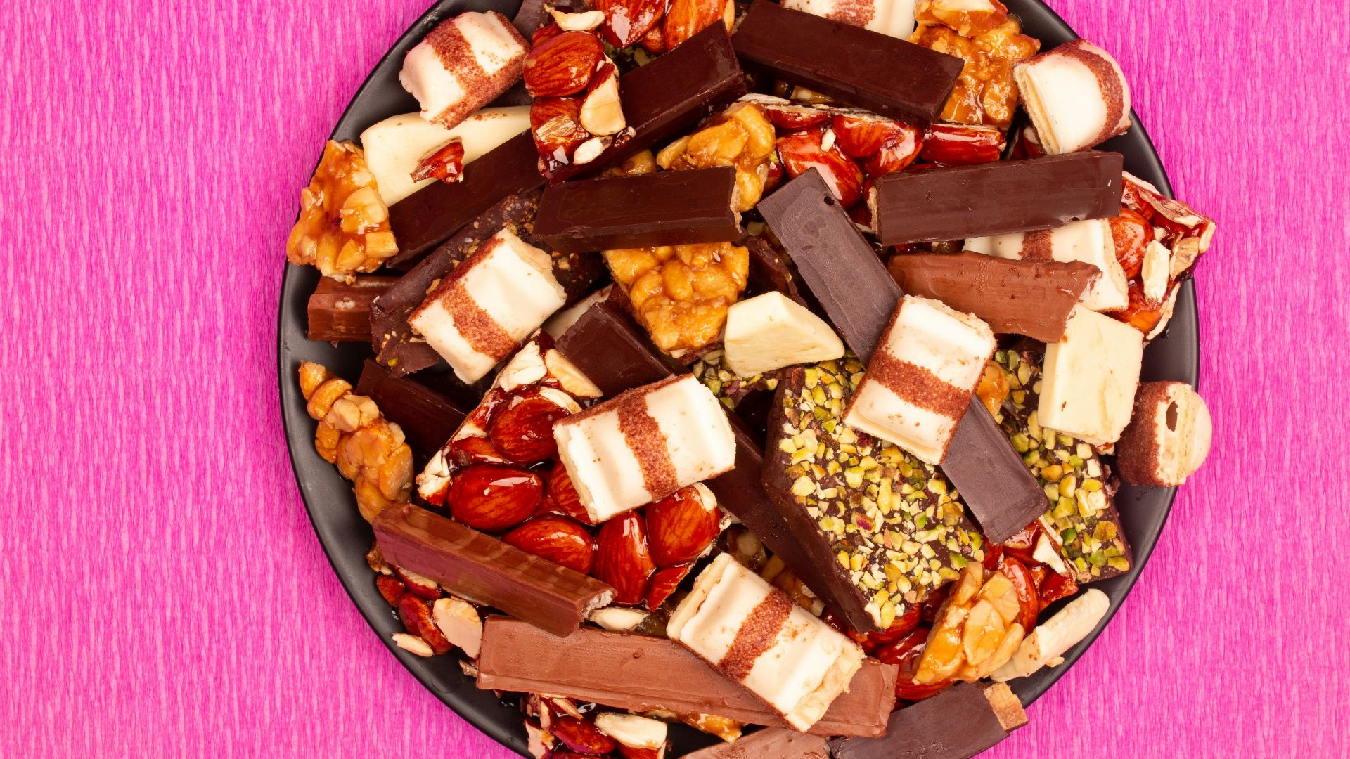 16. Mélange de friandises enrobées de chocolat