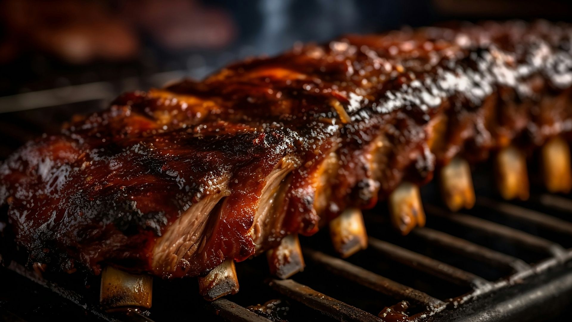 7. Côtes de porc au barbecue (une grille entière)