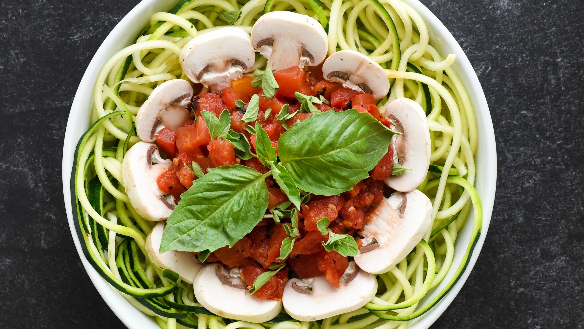 4. Nouilles de courgettes à la sauce marinara