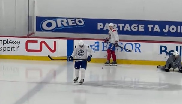 PHOTOS: Brendan Gallagher skates in Brossard… wearing a Canucks jersey