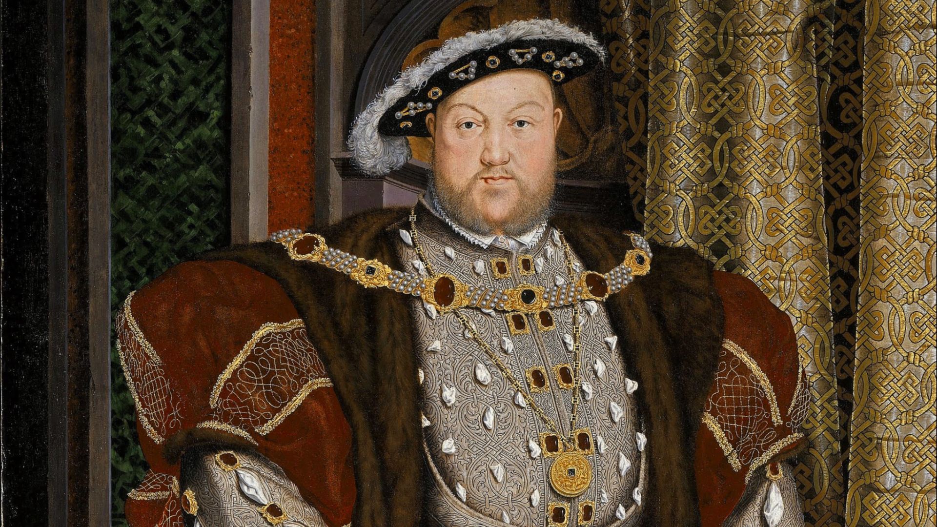 3. Henri VIII, d'après la fresque de Hans Holbein à Whitehall
