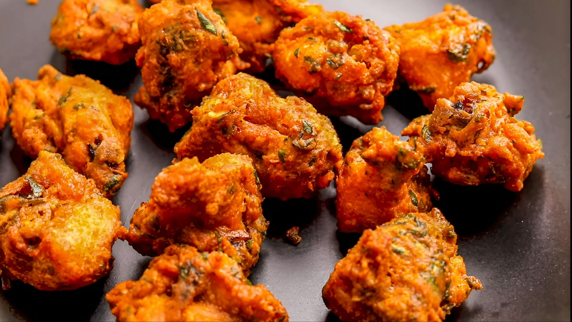 17. Anneaux d'oignon à la pakora