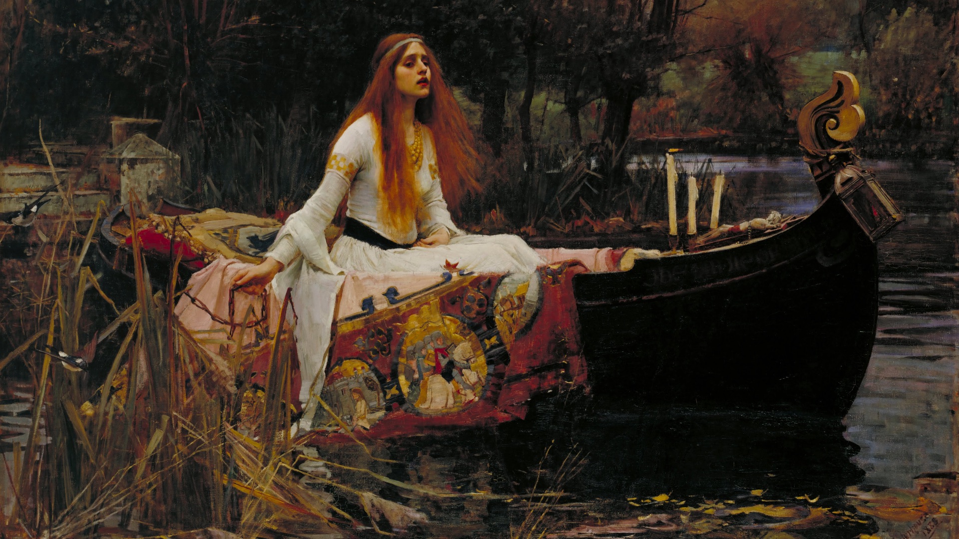 19. « La Dame de Shalott », de John William Waterhouse