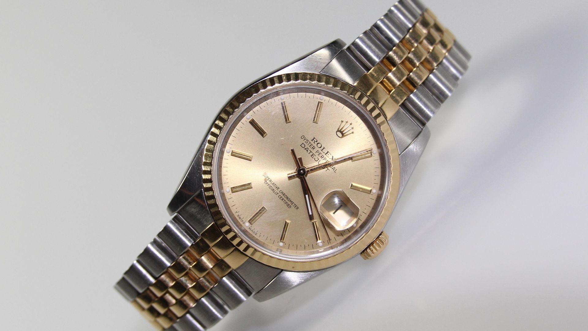 2. La Rolex Datejust qui a été polie jusqu'à l'extrême