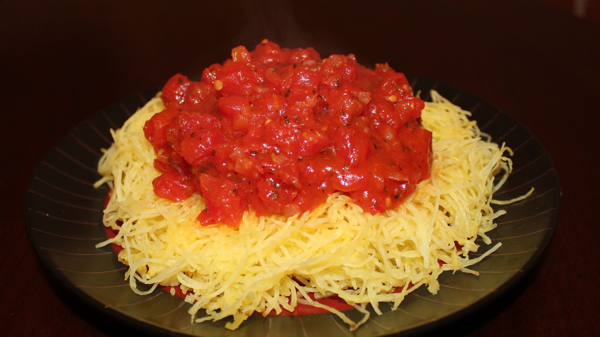 11. Courge spaghetti à la sauce à la dinde