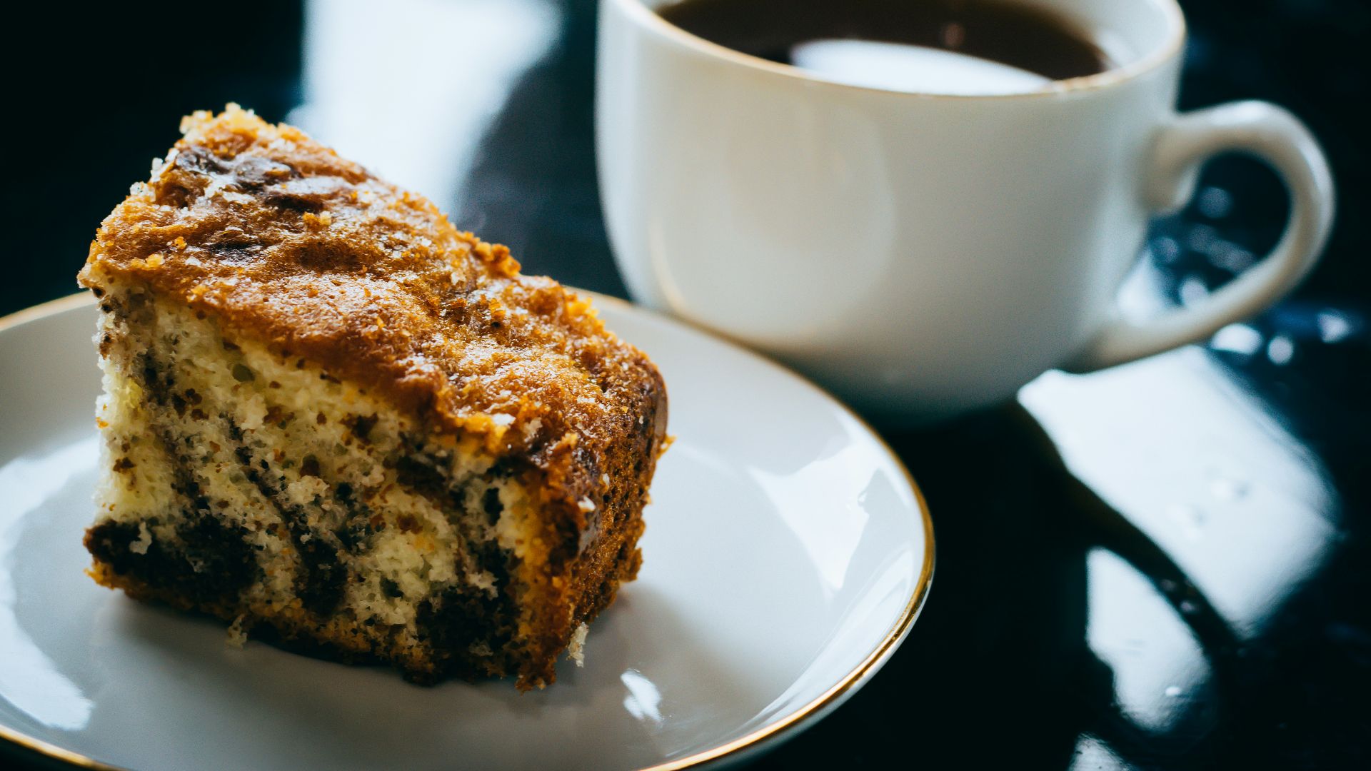 11. Gâteau au café, aux framboises et aux amandes