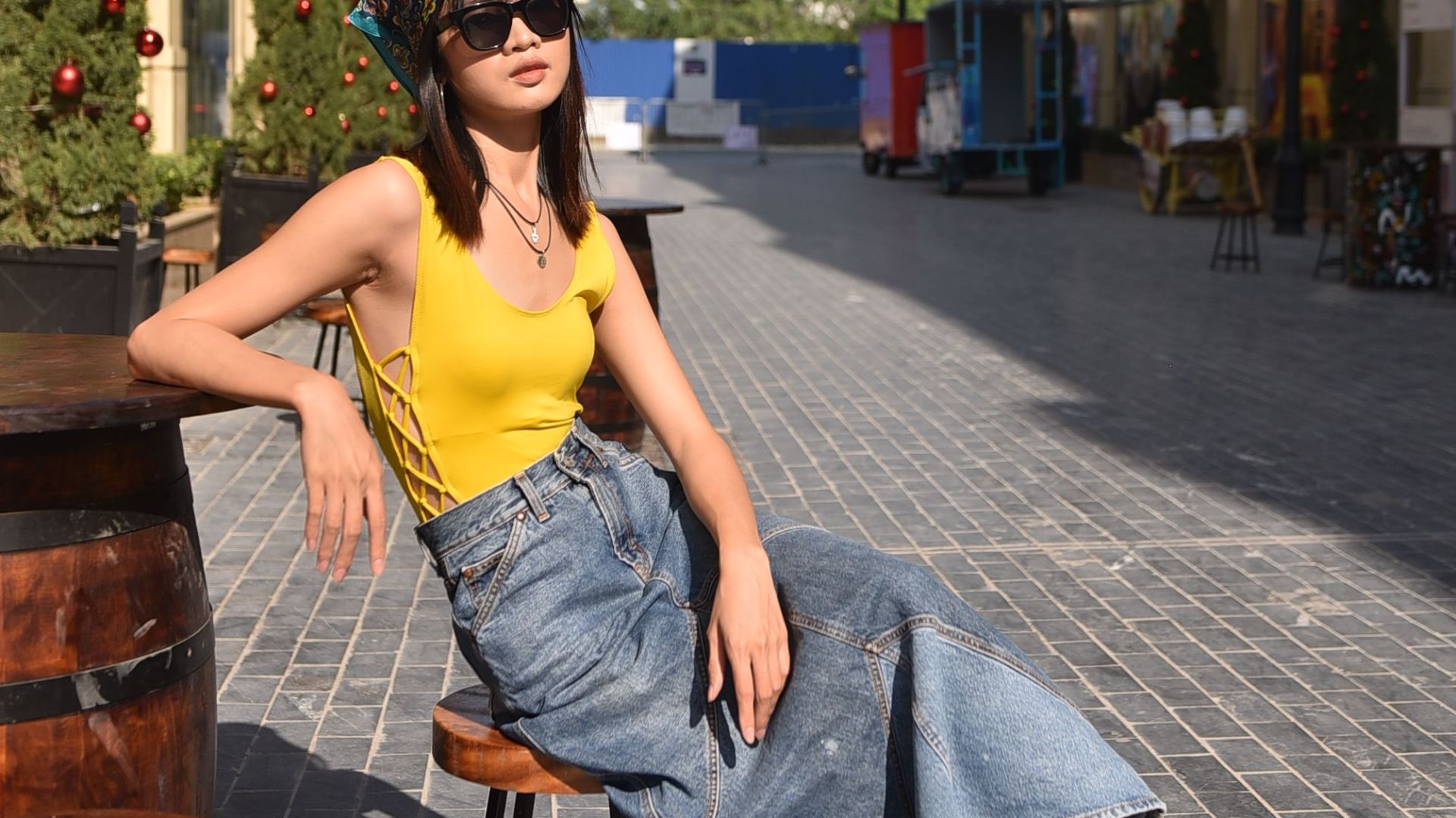 19. Jupes en jean ultra-longues