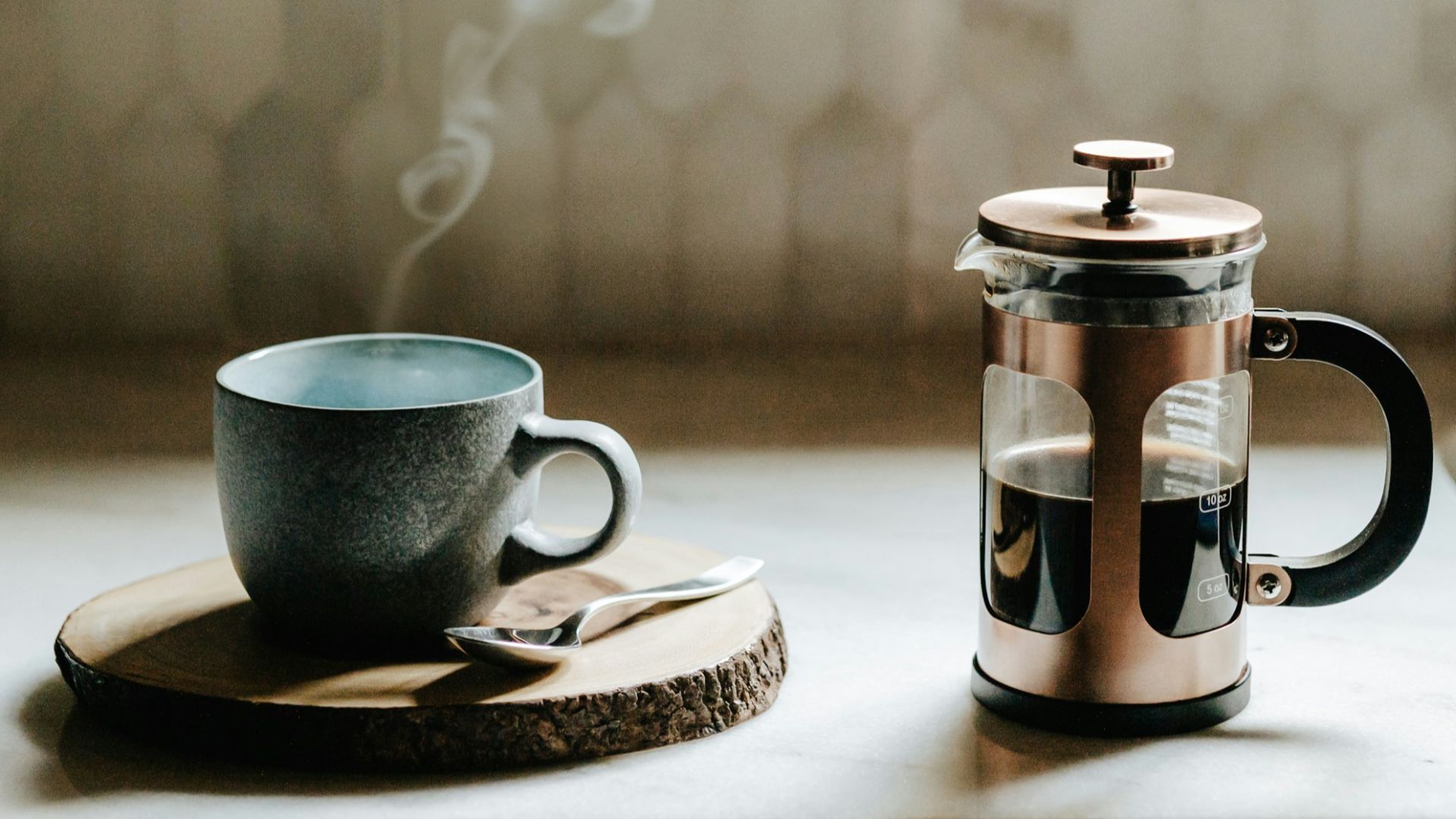 19. Cafetière à piston