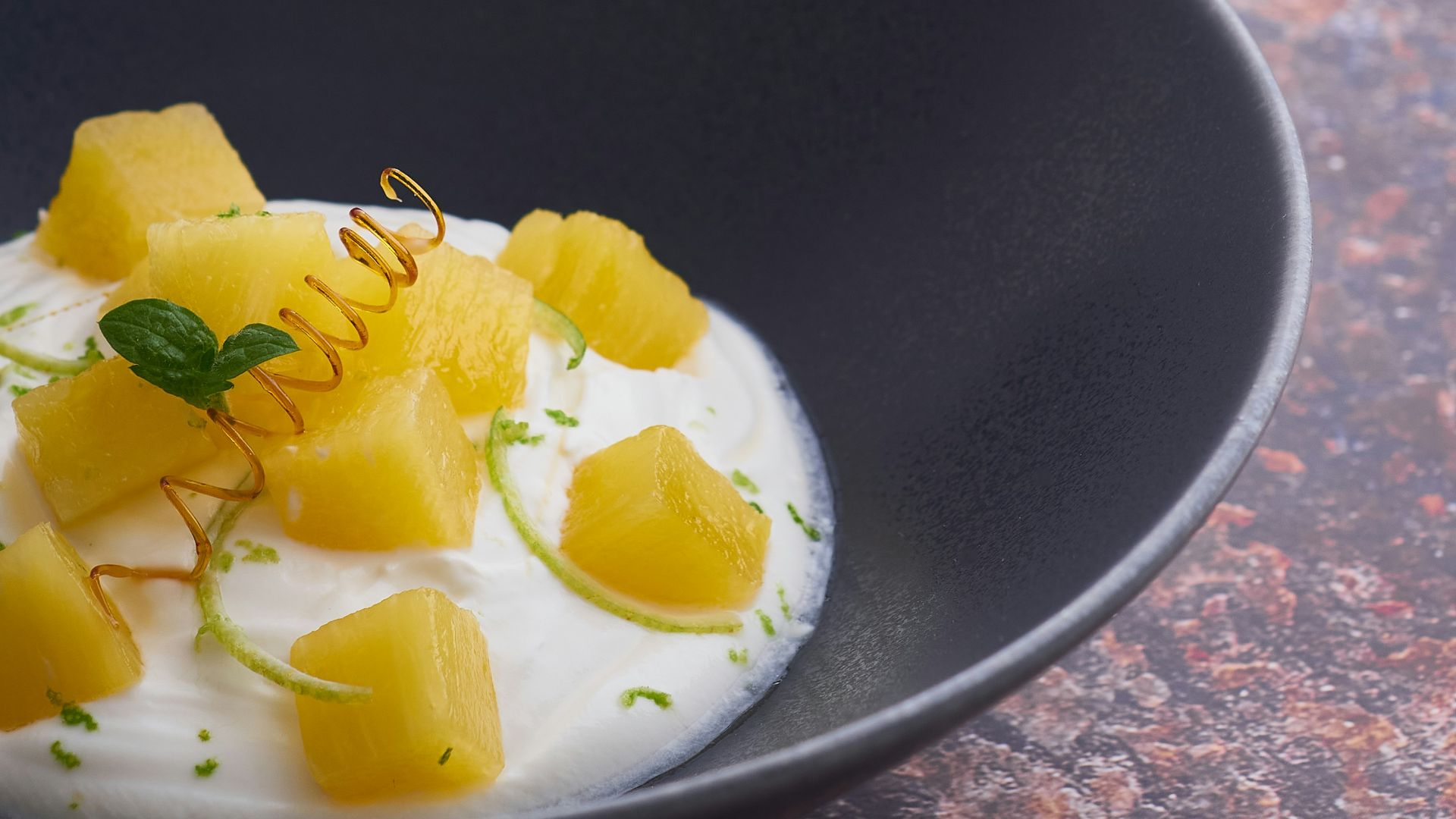 10. Fromage blanc à l'ananas