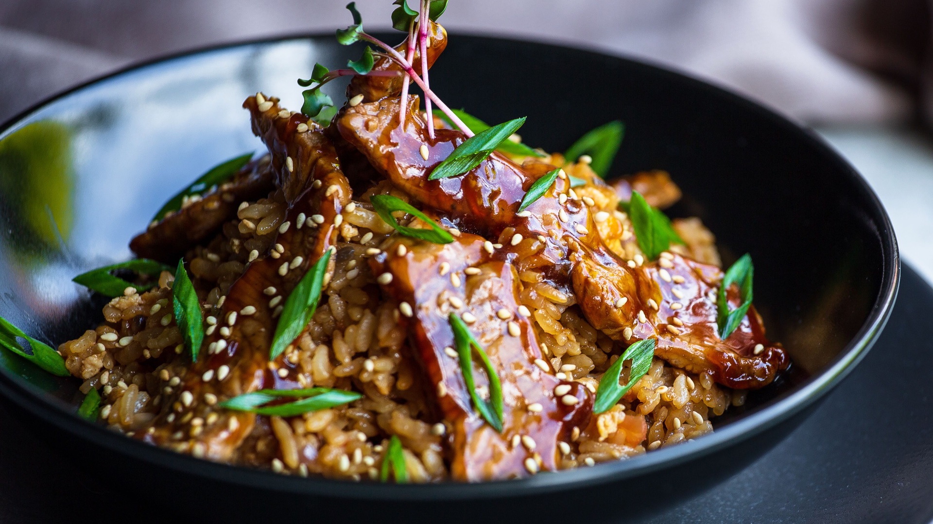 10. Riz frit au poulet teriyaki