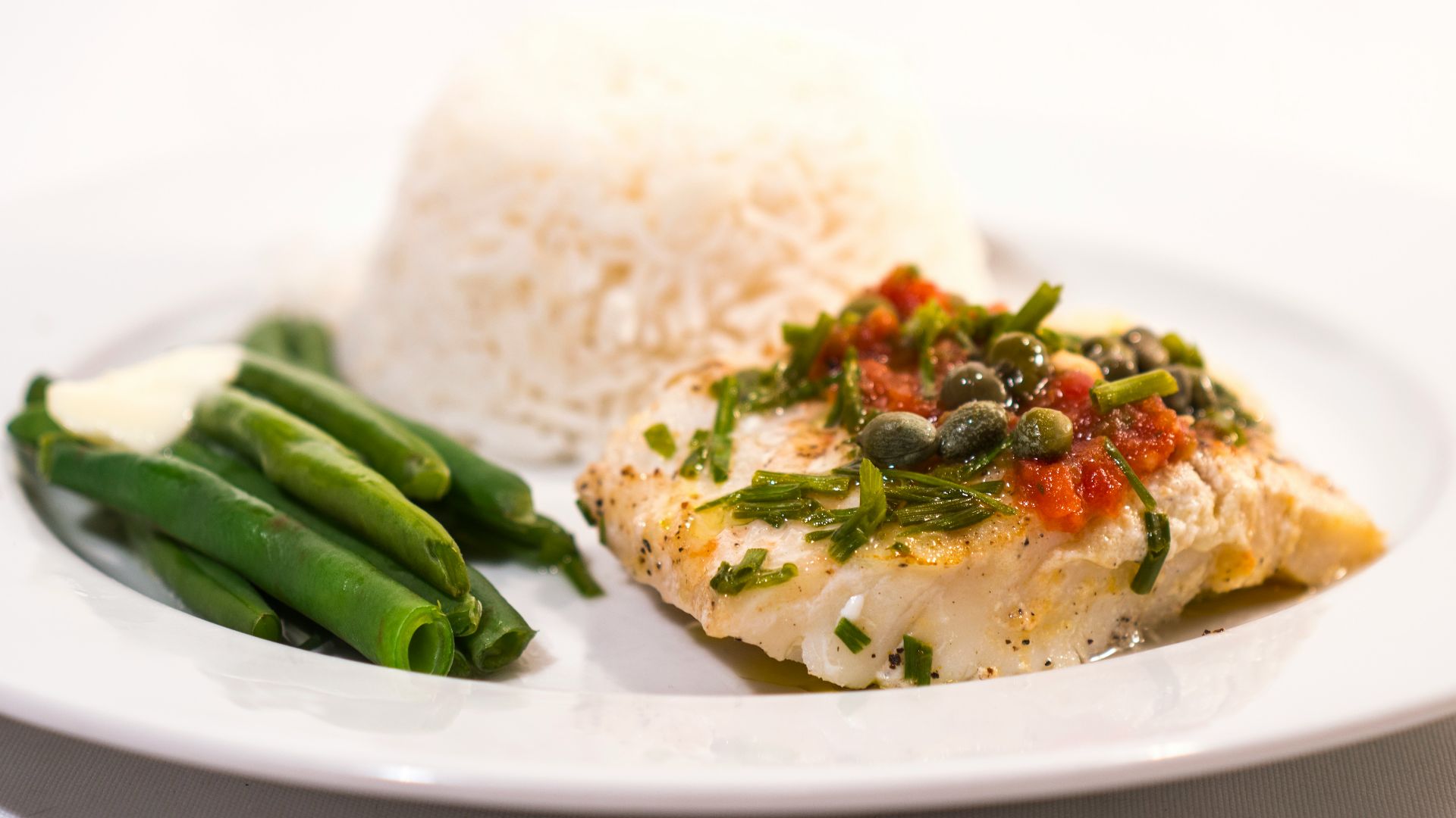 6. Morue au four aux haricots verts