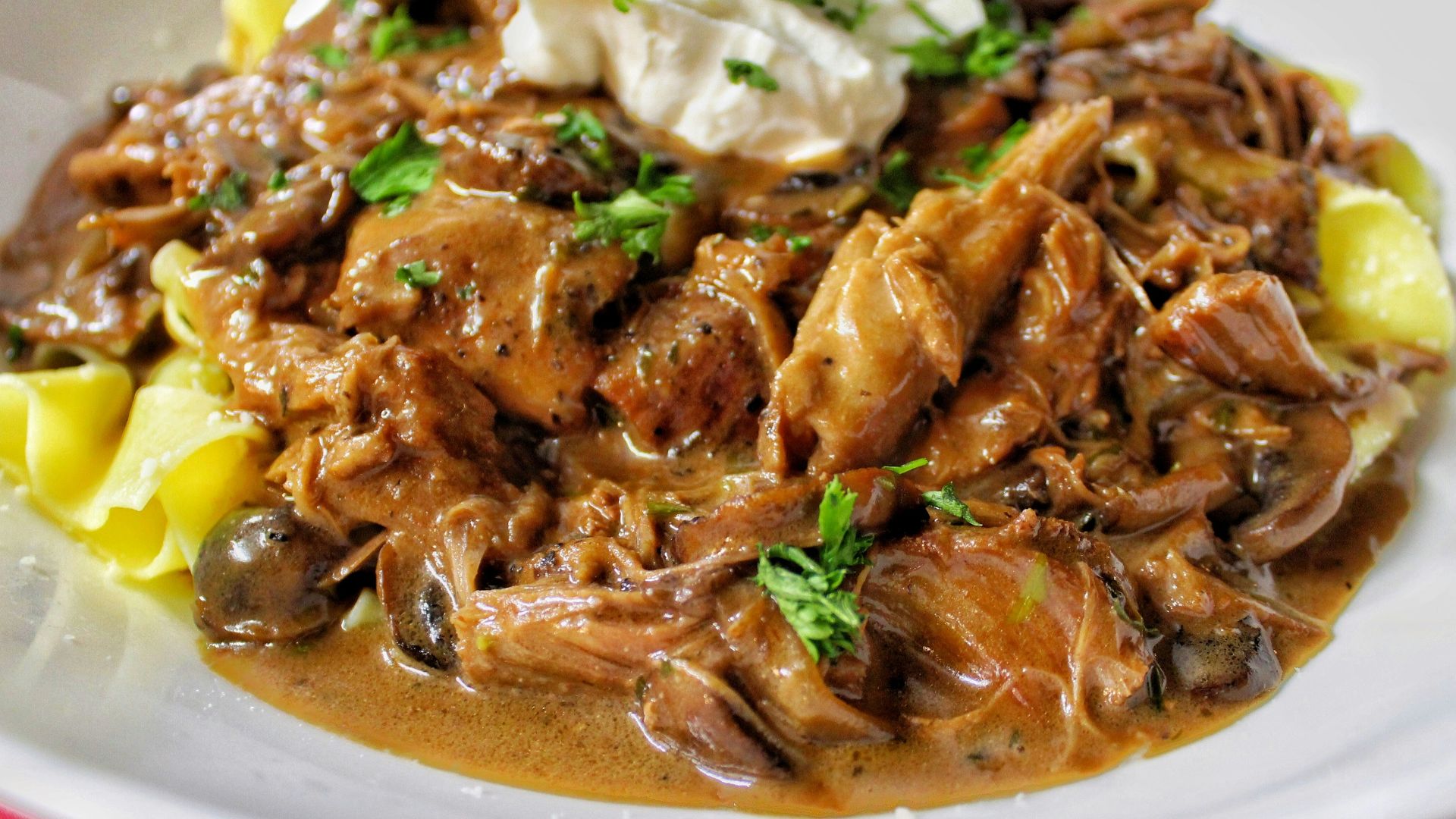 14. Stroganoff de bœuf flambé à table