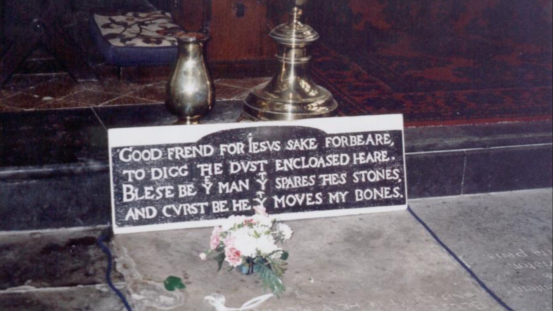 20. La tombe de William Shakespeare