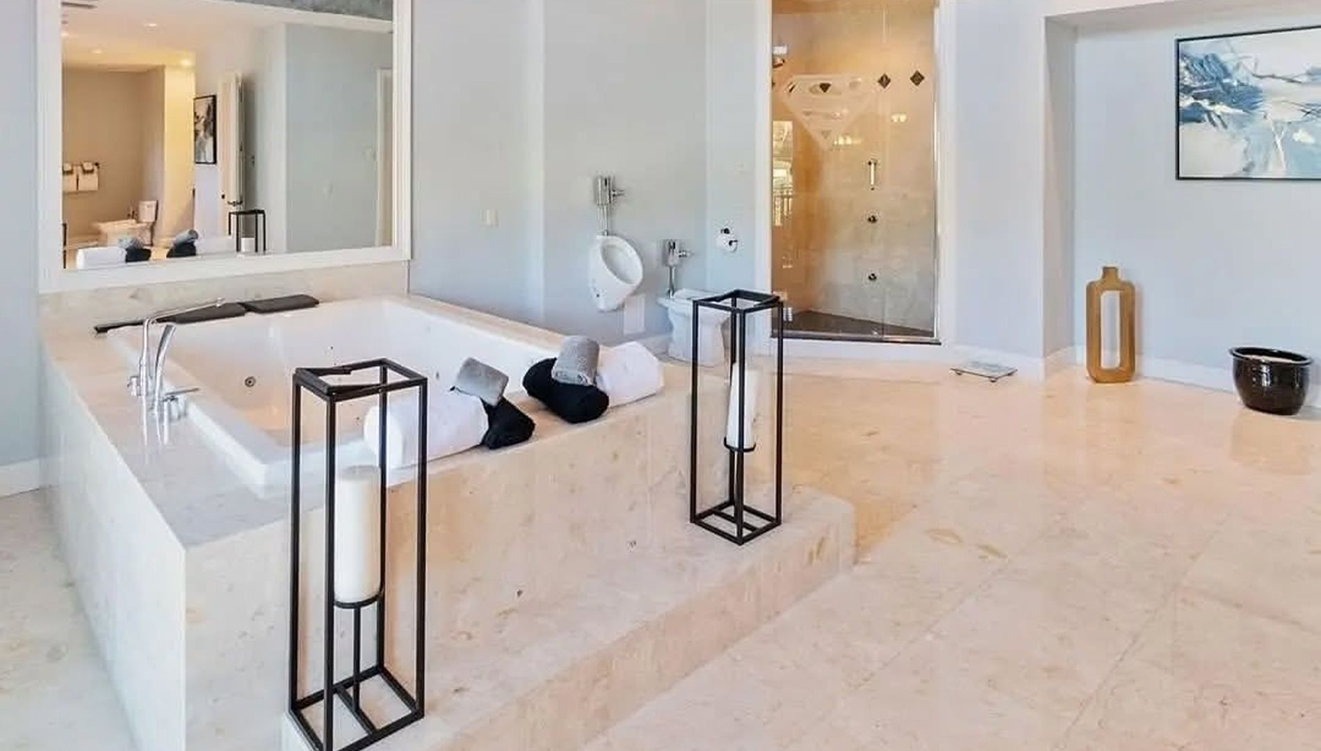 A bathroom that feels like a five-star spa