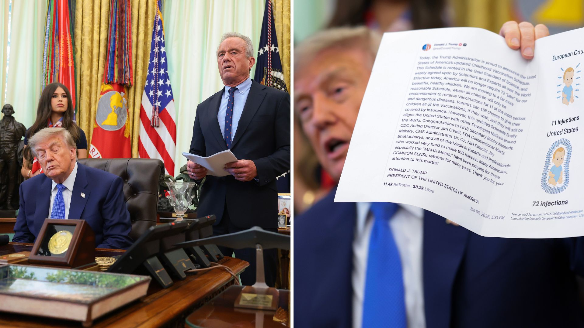 Trump Defends the Changes