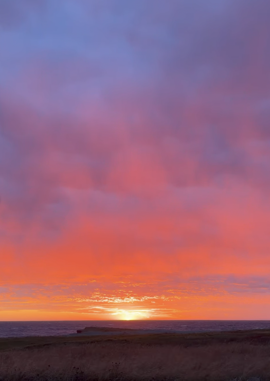 Un coucher de soleil digne d'un tableau